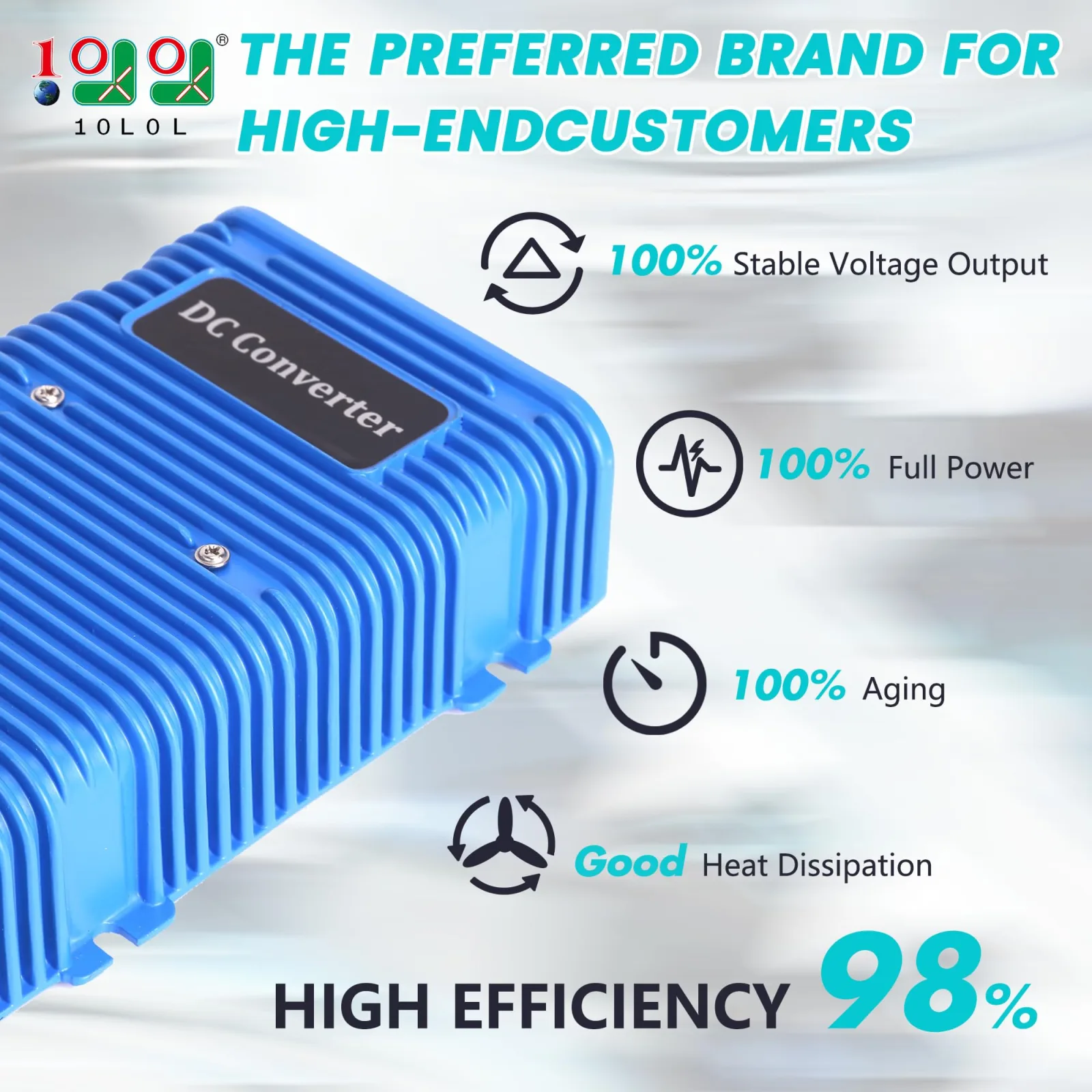 10L0L Golf Cart Voltage Reducer 36V/48V to 12V 30A image 2