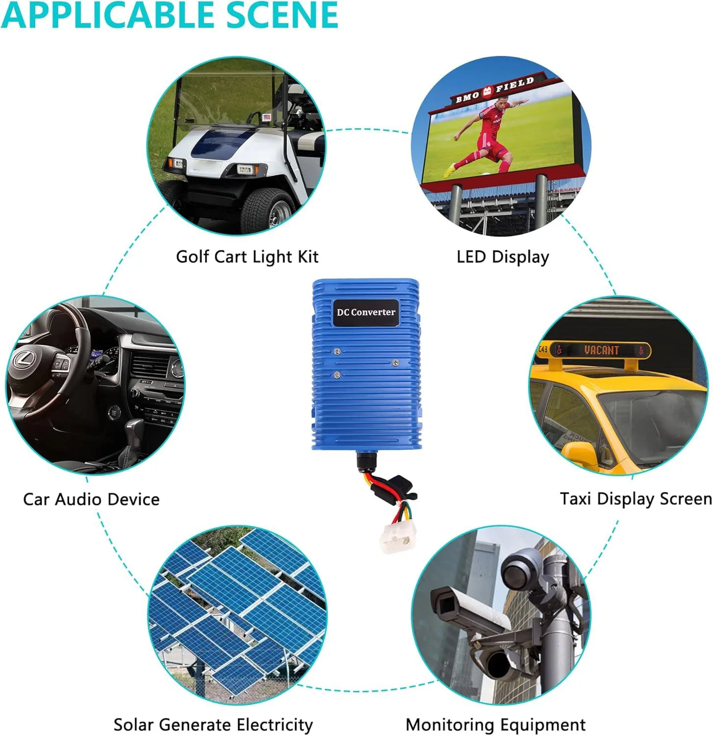 10L0L Golf Cart Voltage Reducer 36V/48V to 12V 30A image 4