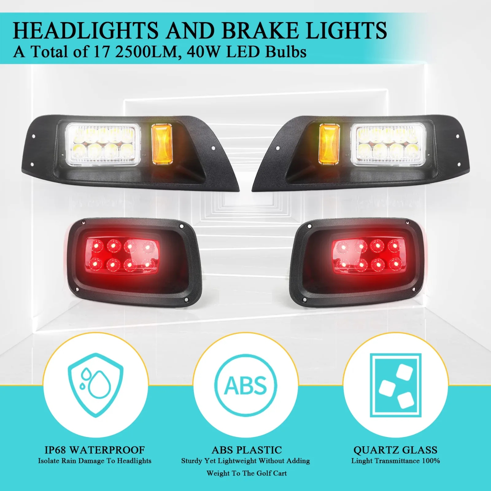 10L0L EZ‑GO TXT 12V Golf Cart Light Kit (1996–2013) image 4