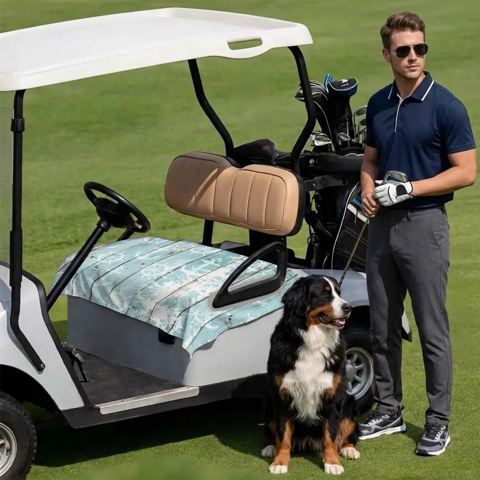 DecorLovee Golf Cart Seat Cover 51 x 31 Inch image 3