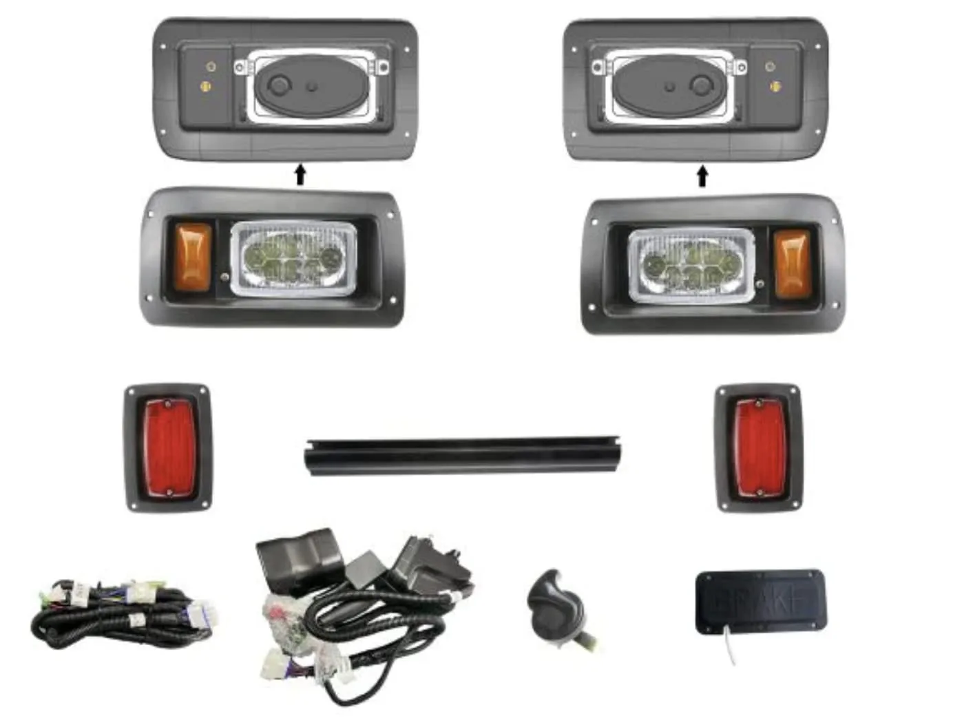 LUXCART DSHL LED Light Kit for Club Car DS Golf Carts