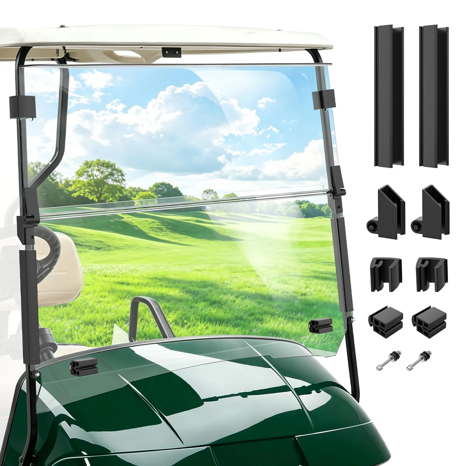 Panglong FDG-124 Windshield for 1995-2013 E-Z-GO TXT