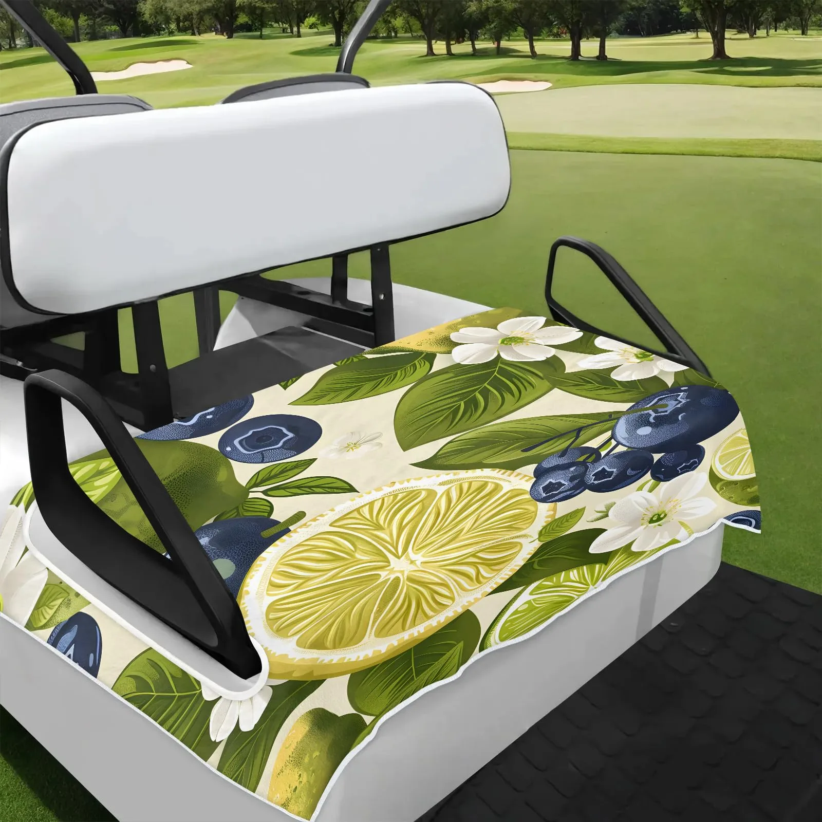 Tiveruda Fruit Lemon Berry Golf Cart Seat Cover