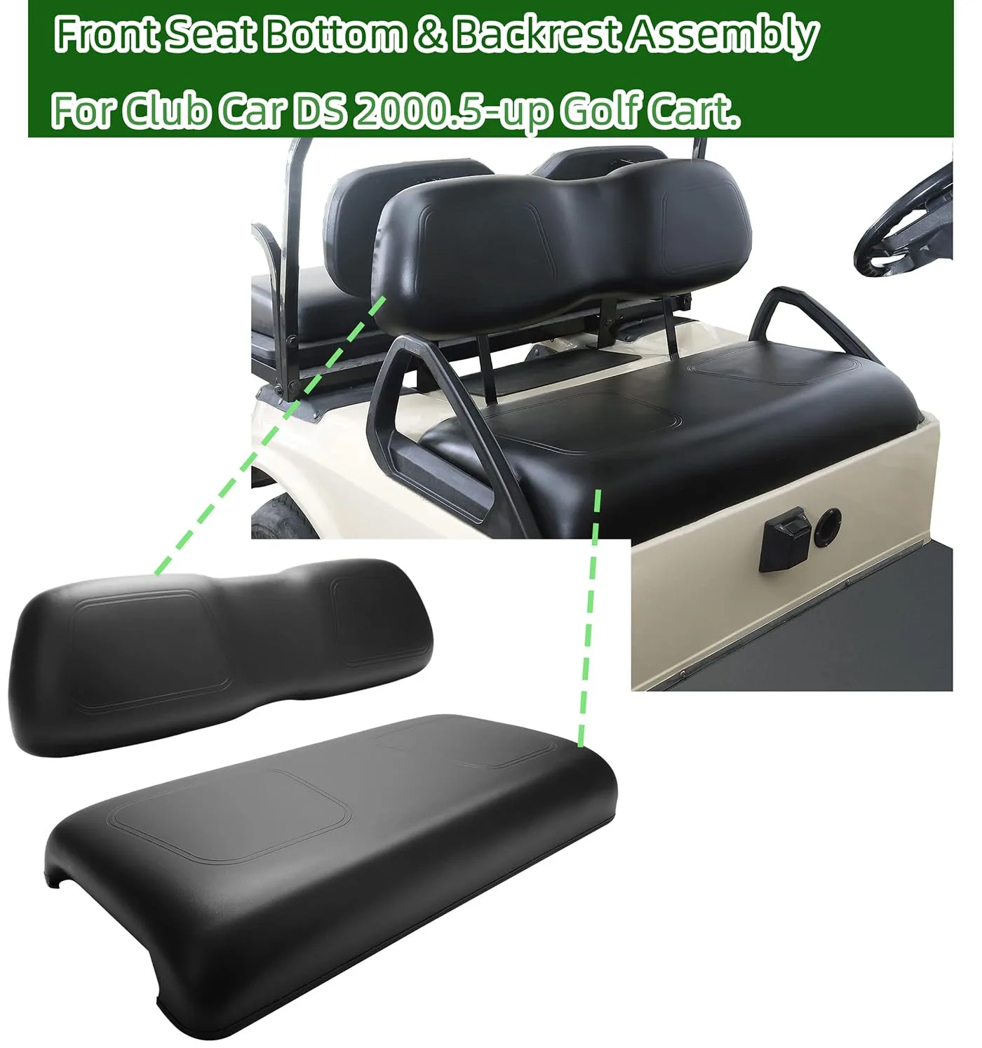 Dr.Acces Front Seat Cushion Set for Club Car DS image 3