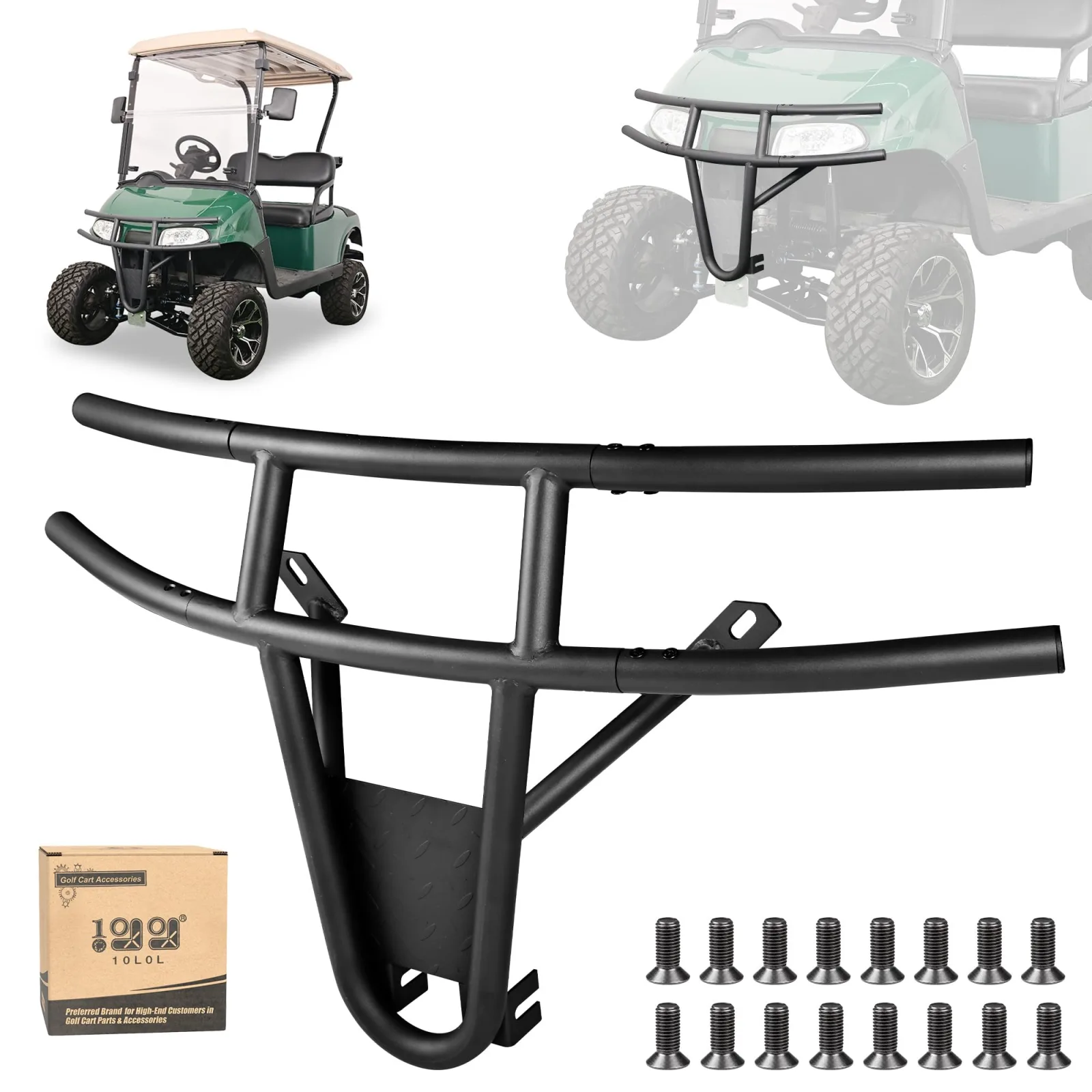 10L0L Brush Guard Front Bumper for E-Z-GO RXV 2008-2015