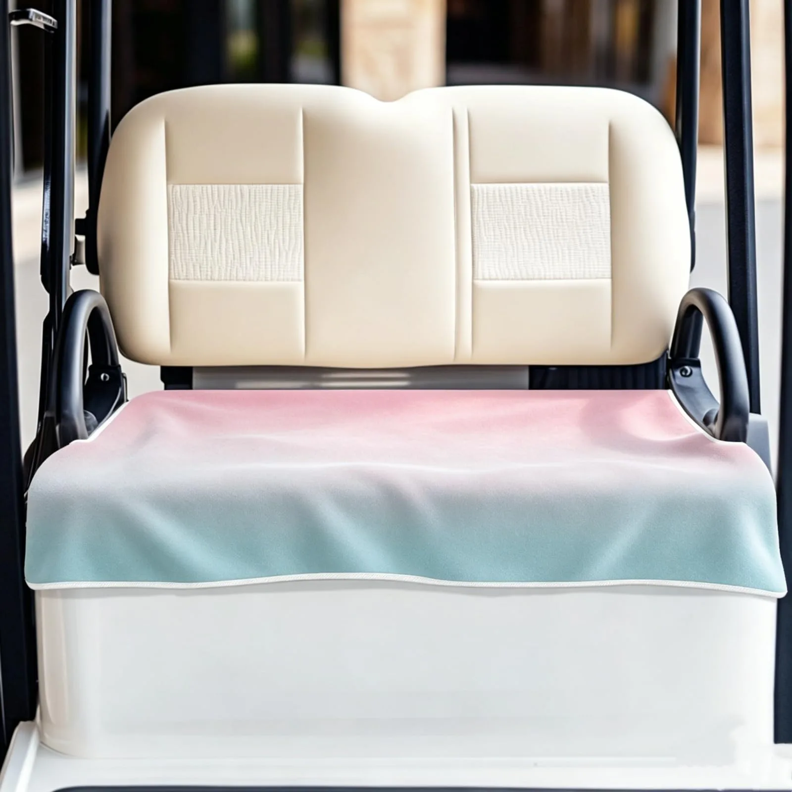 ORIGACH Golf Cart Seat Cover Blanket - Pink Teal Ombre