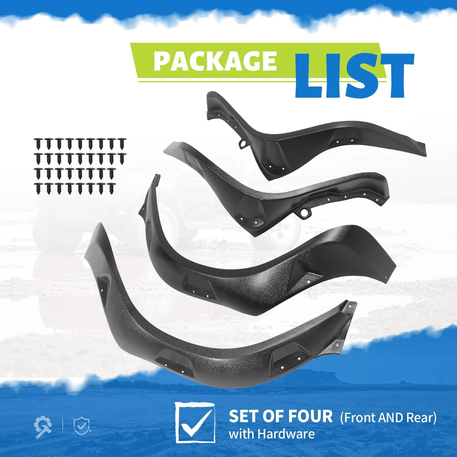 WUTIST Fender Flares for 2019+ Club Car Onward GO-5584 image 3