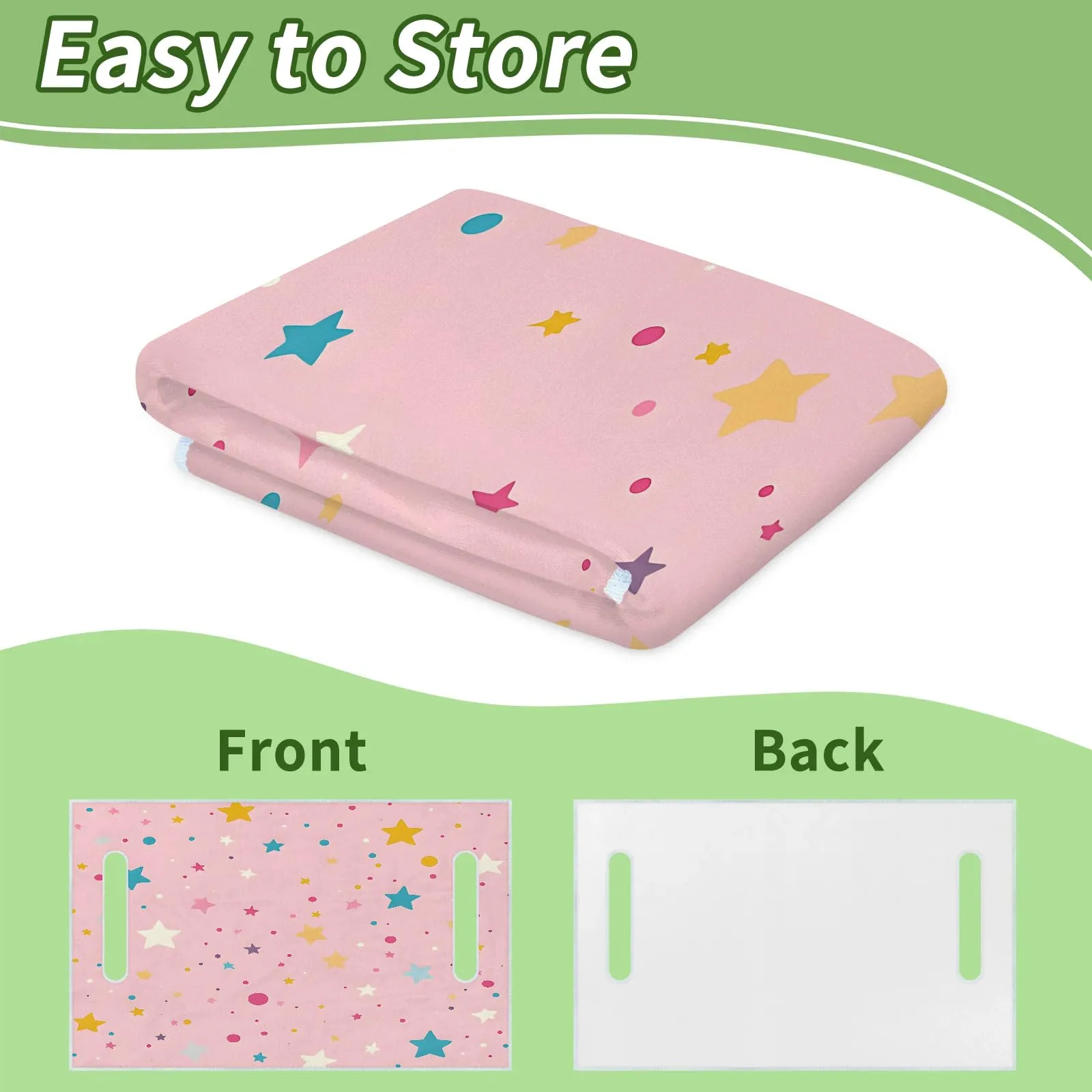 Tiveruda Kawaii Stars Golf Cart Seat Cover, 51 x 31 in image 4
