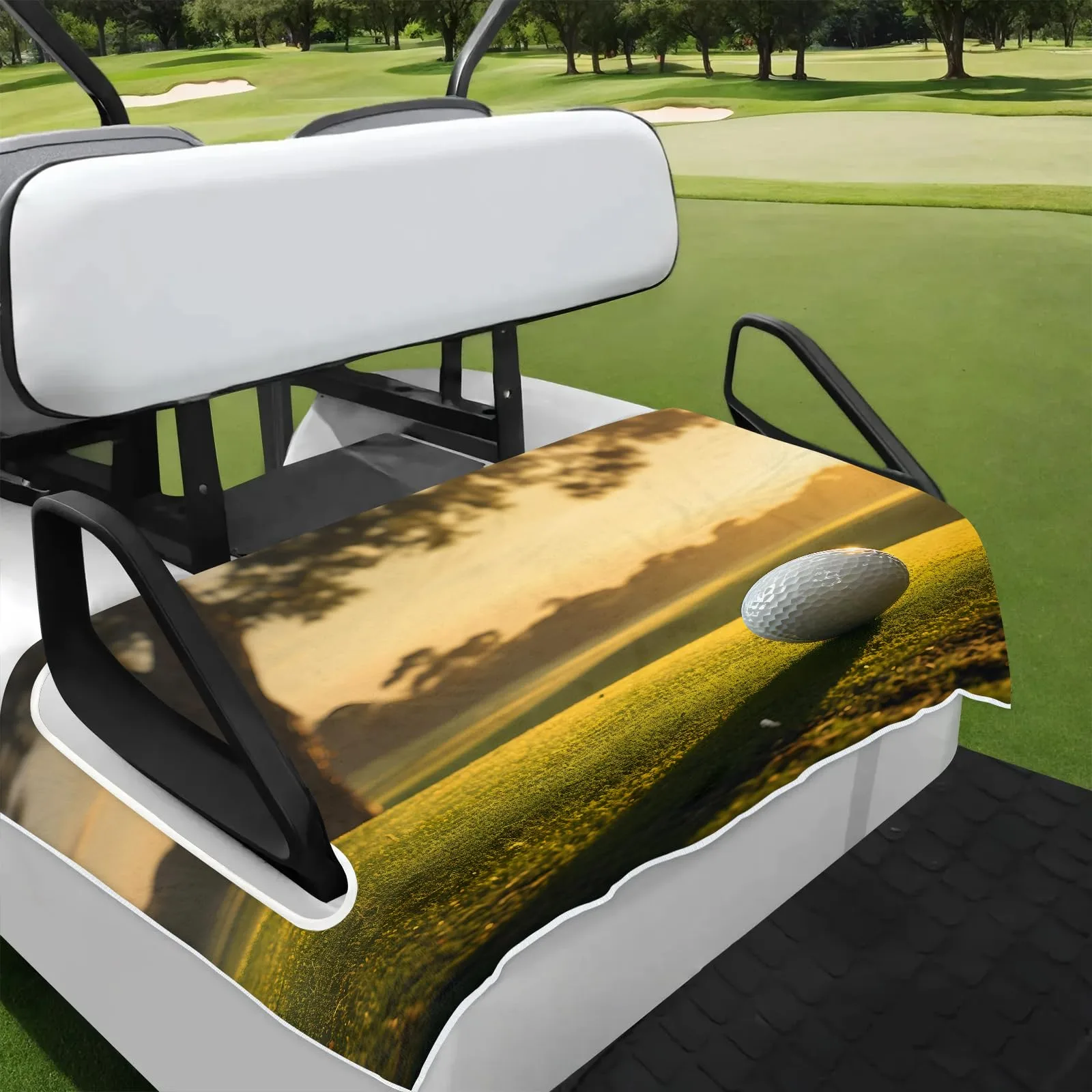 Tiveruda Golf Cart Seat Cover for Double Seats, 51 x 31 in
