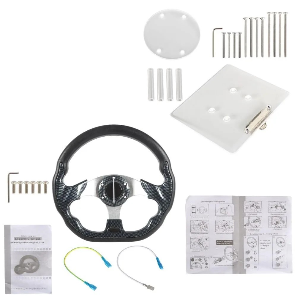 Generic Golf Cart Steering Wheel with Scorecard Holder