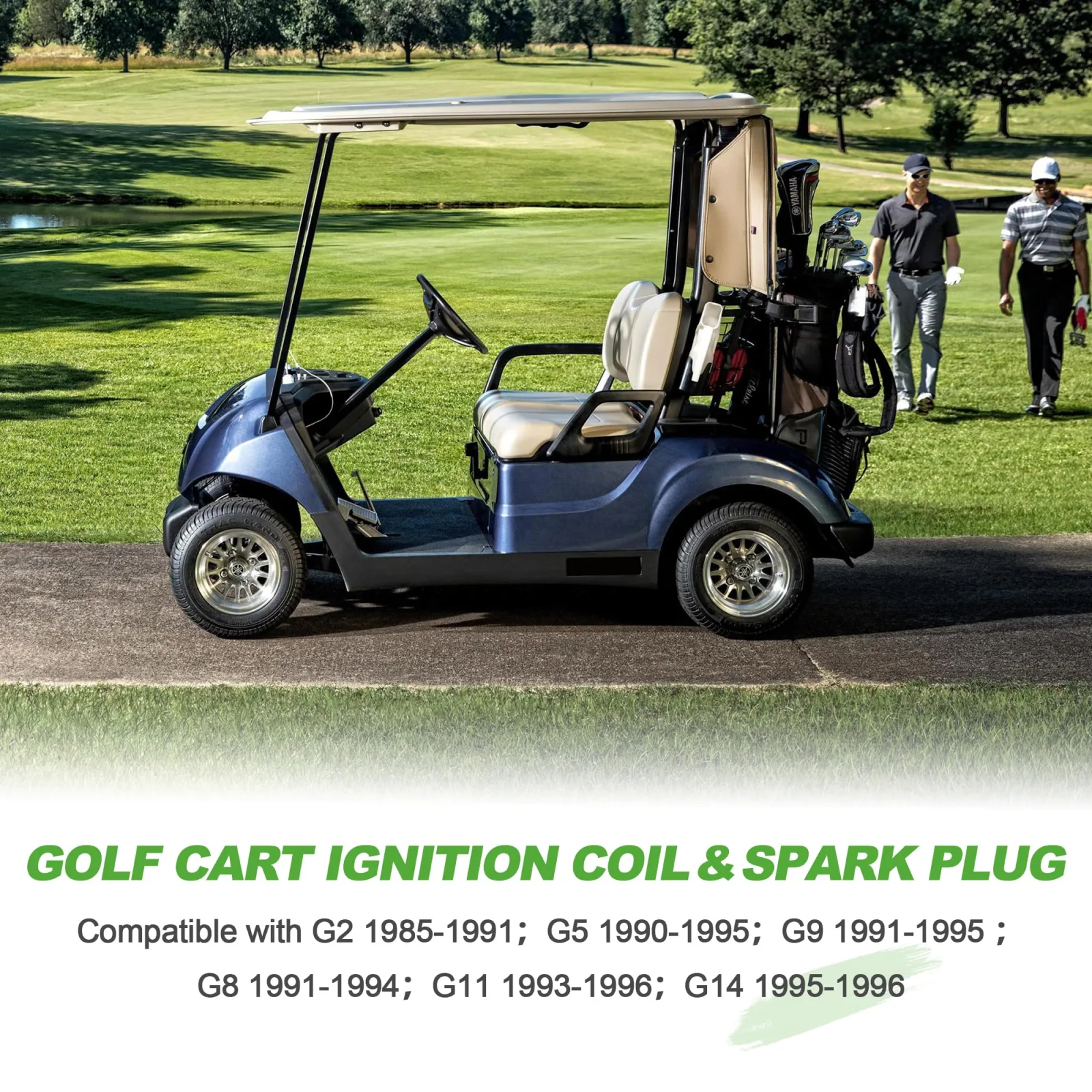 10L0L Ignition Coil and Spark Plug for Yamaha Golf Carts image 4