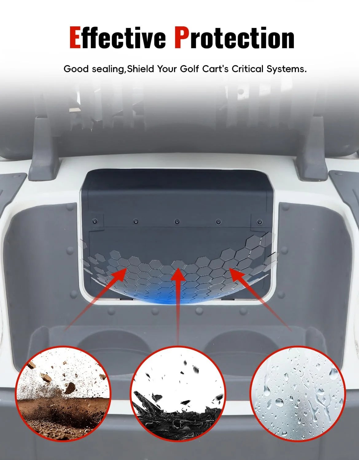LUXEMOTO Rear Access Panel Cover for E-Z-GO RXV 2008-2015 image 2