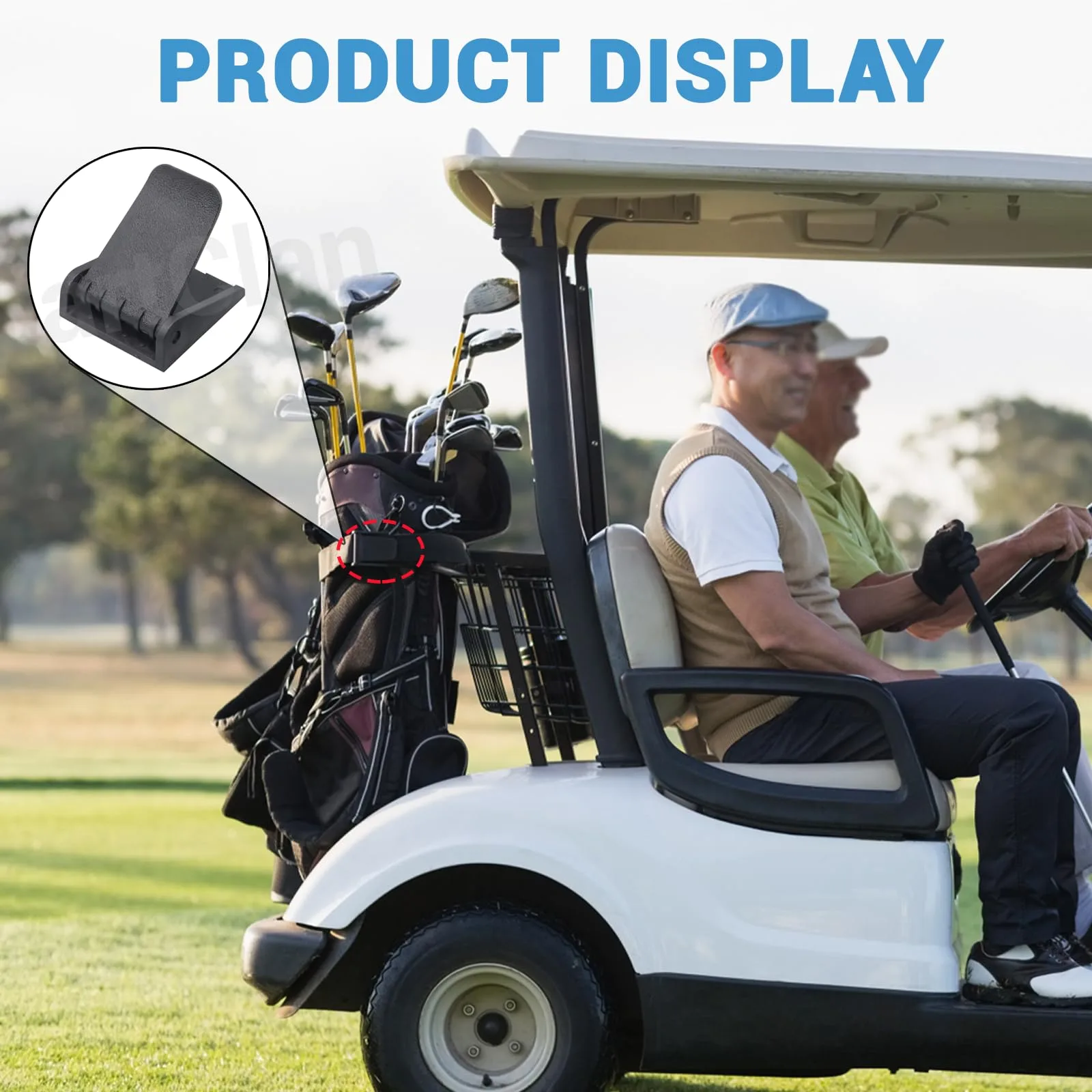 CartClan Yamaha Golf Cart Bag Rack Strap Buckles image 4