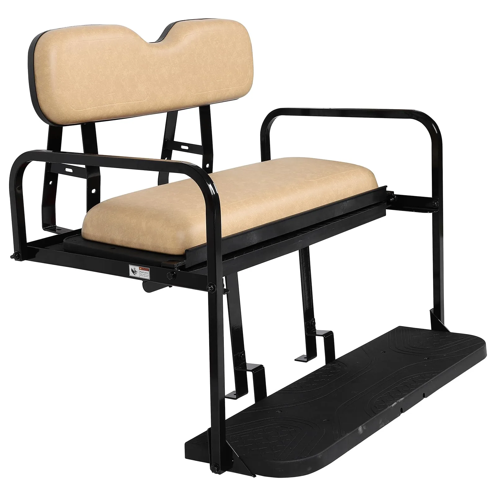 ILVGOLF Rear Flip Seat for E-Z-GO TXT, Tan