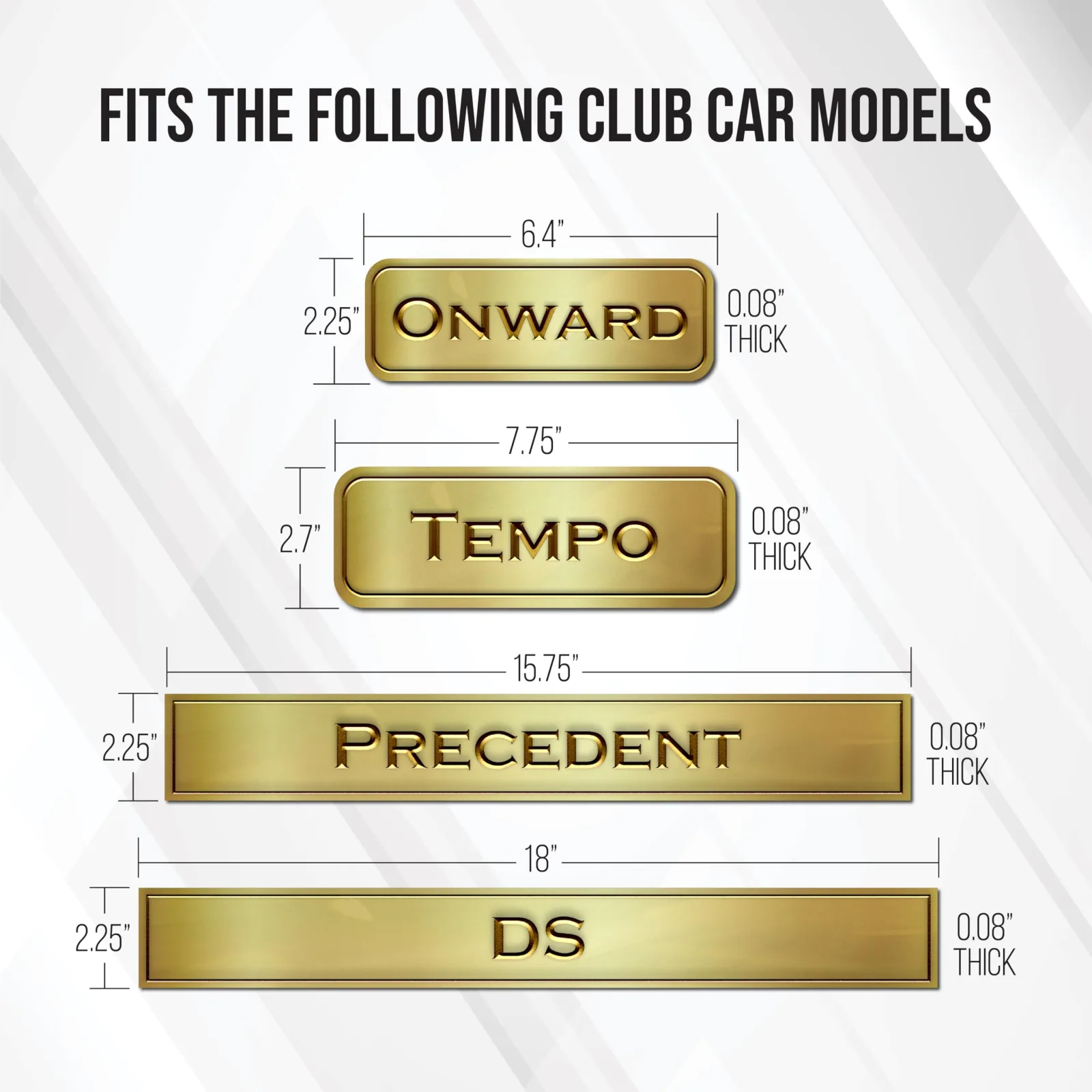 Personalized Club Car Golf Cart Name Plate | Gimme Golf USA image 3