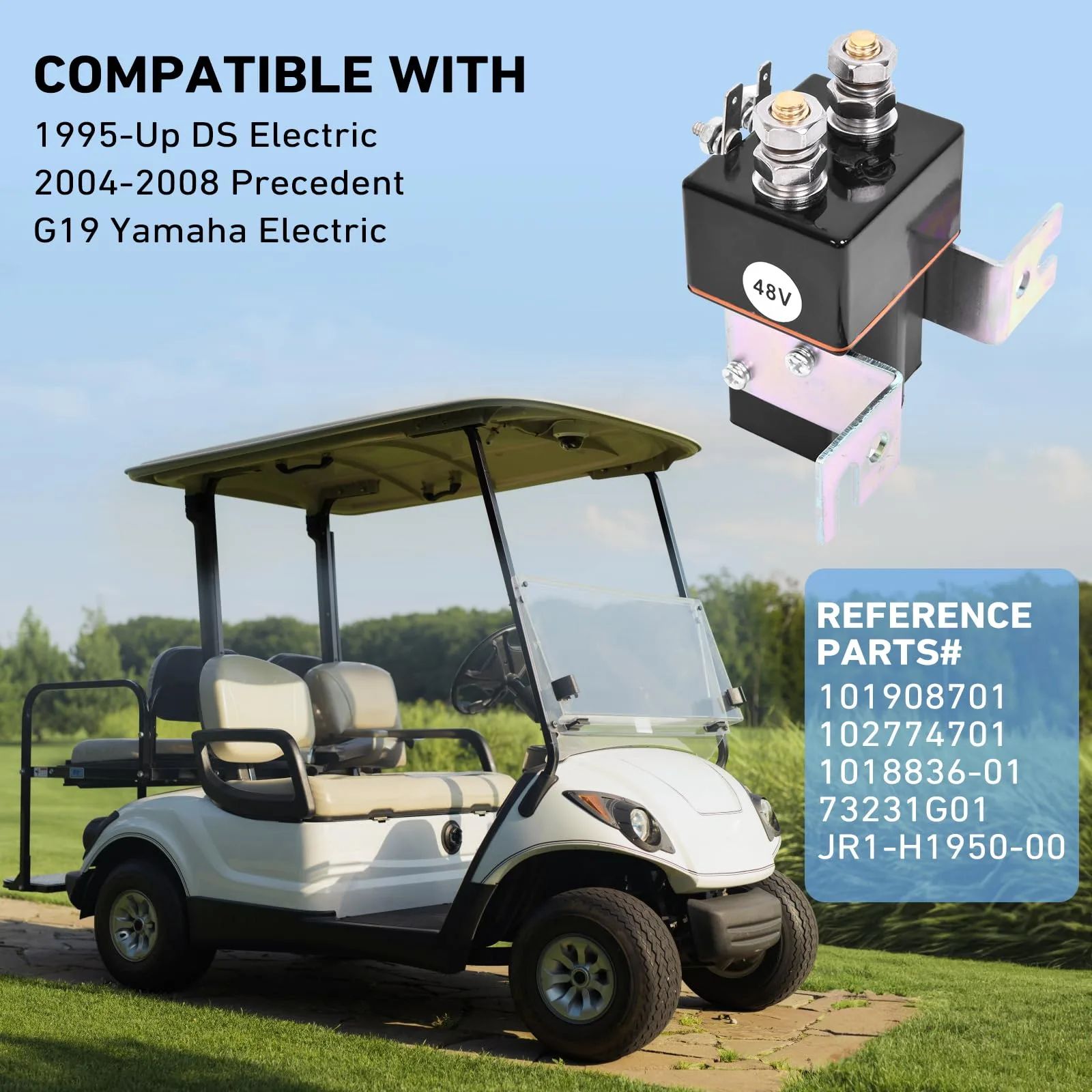 DingRan 48V Solenoid Kit for Club Car DS and Precedent image 4