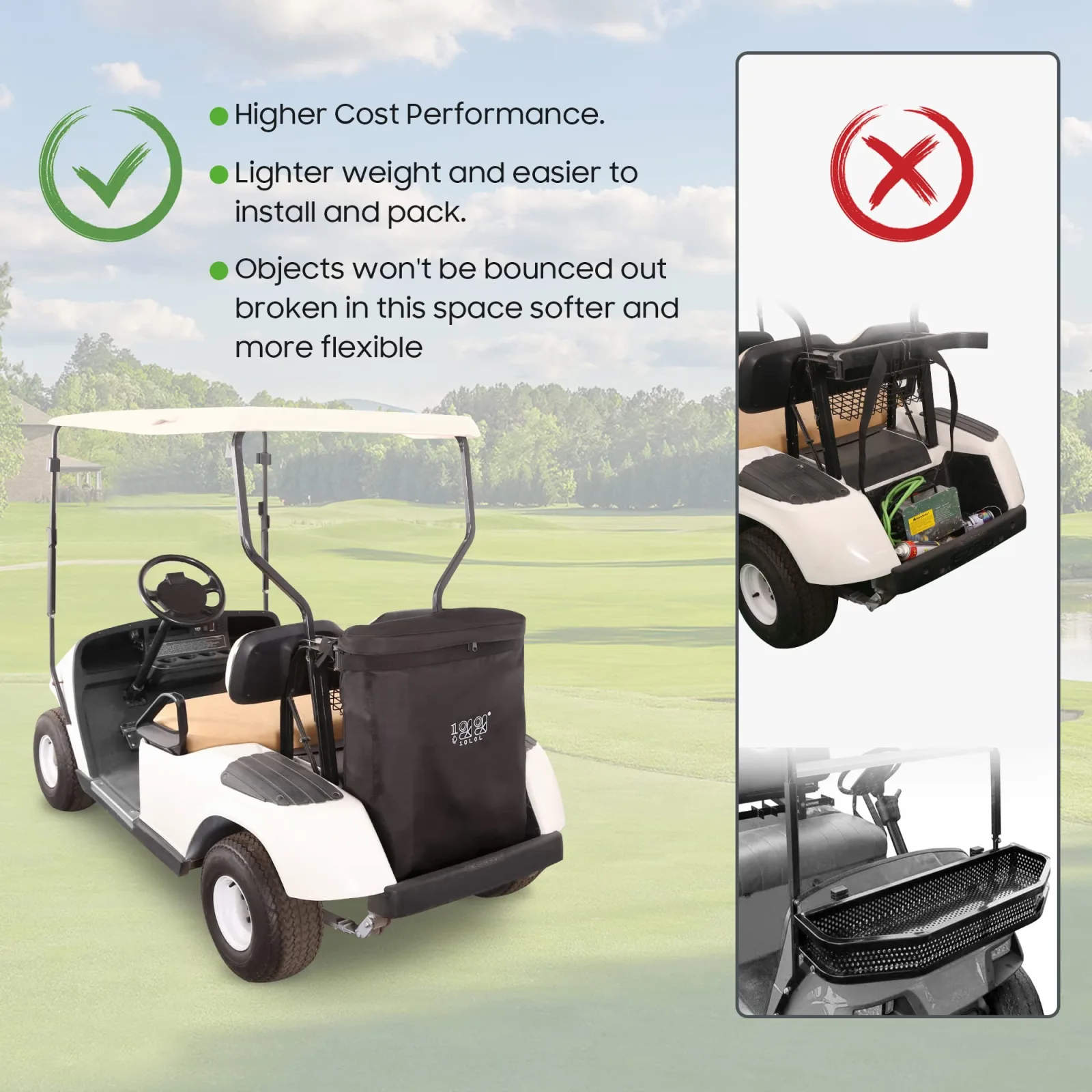 10L0L Golf Cart Cargo Bag for 2-Passenger Carts image 4