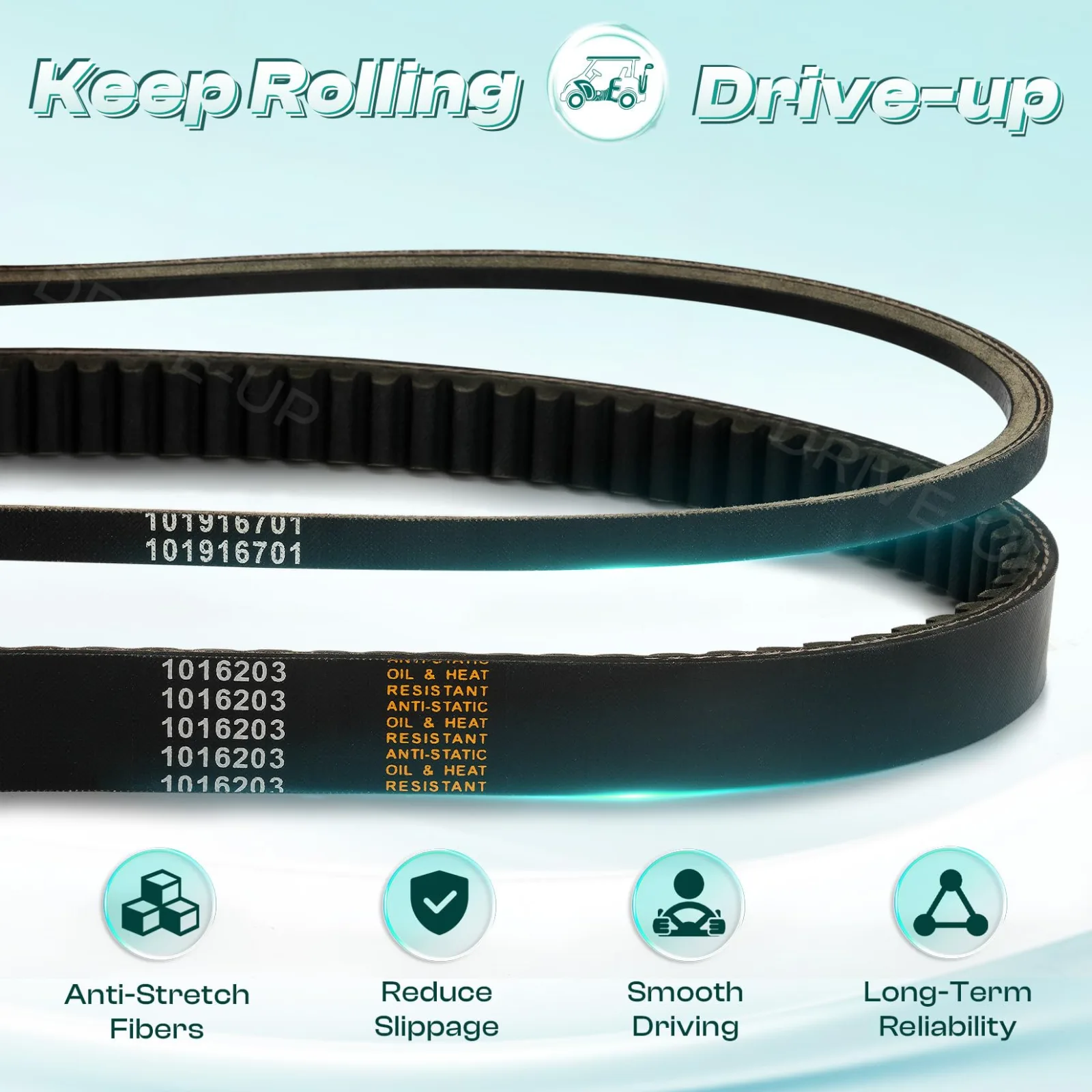DRIVE UP DU00094 Belt Kit for Club Car DS and Precedent image 2