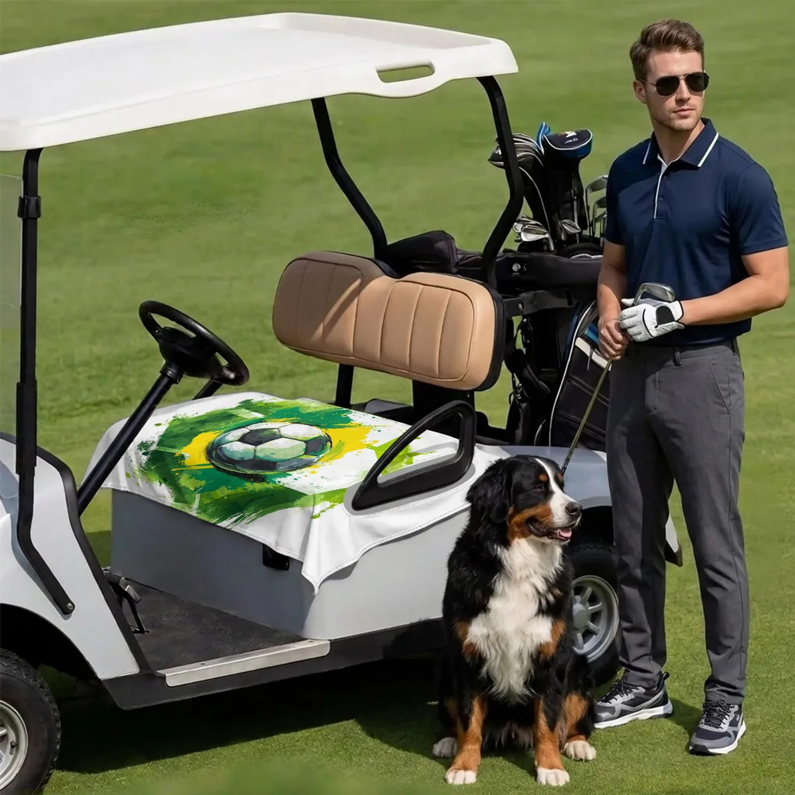 DecorLovee Golf Cart Seat Cover for 2-Seater Carts image 3