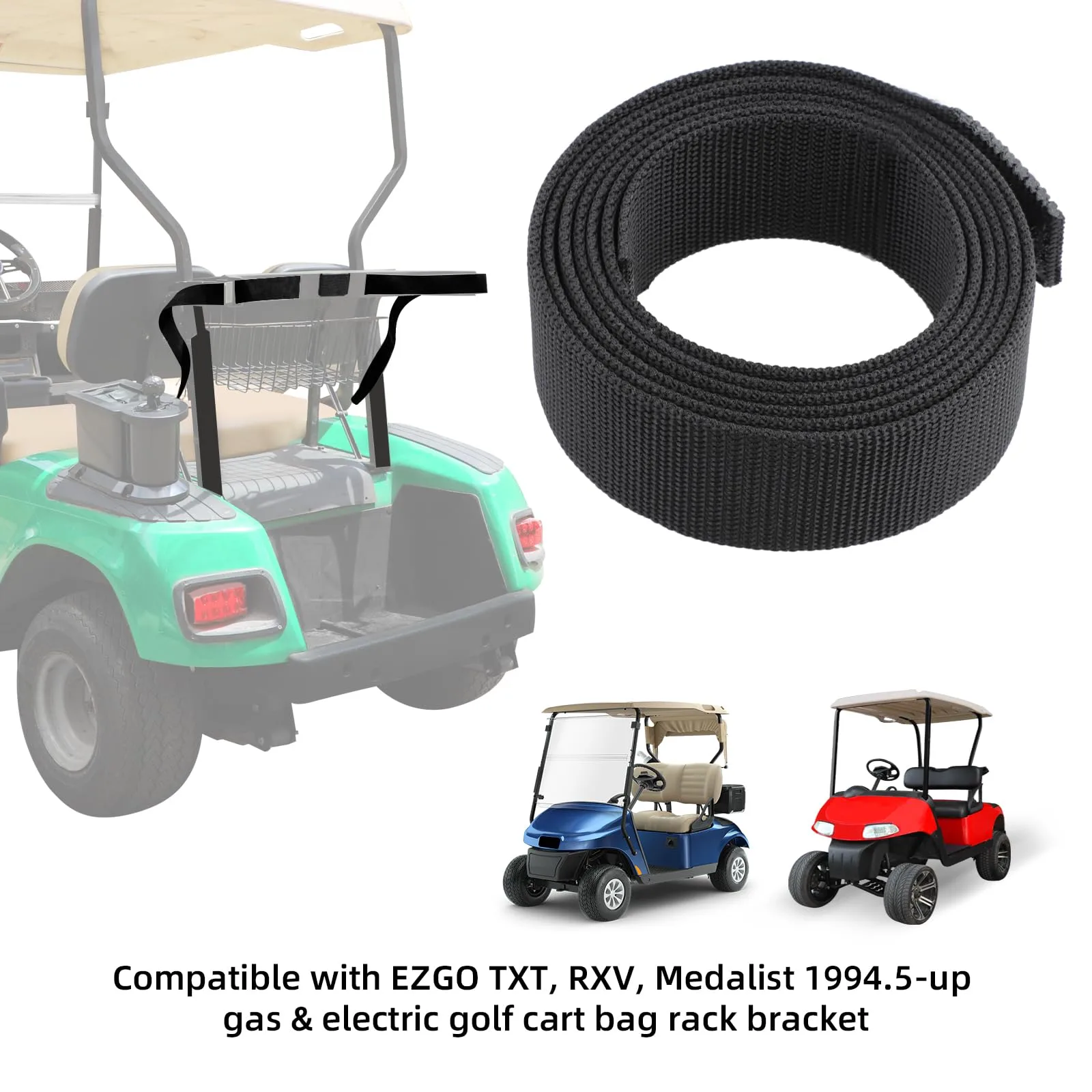 Roykaw Golf Cart Bag Holder Strap 71853G01 for E-Z-GO image 2