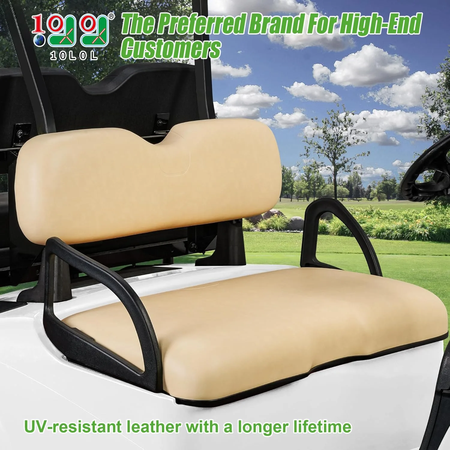 10L0L Front Seat Assembly for E-Z-GO RXV Golf Carts image 2