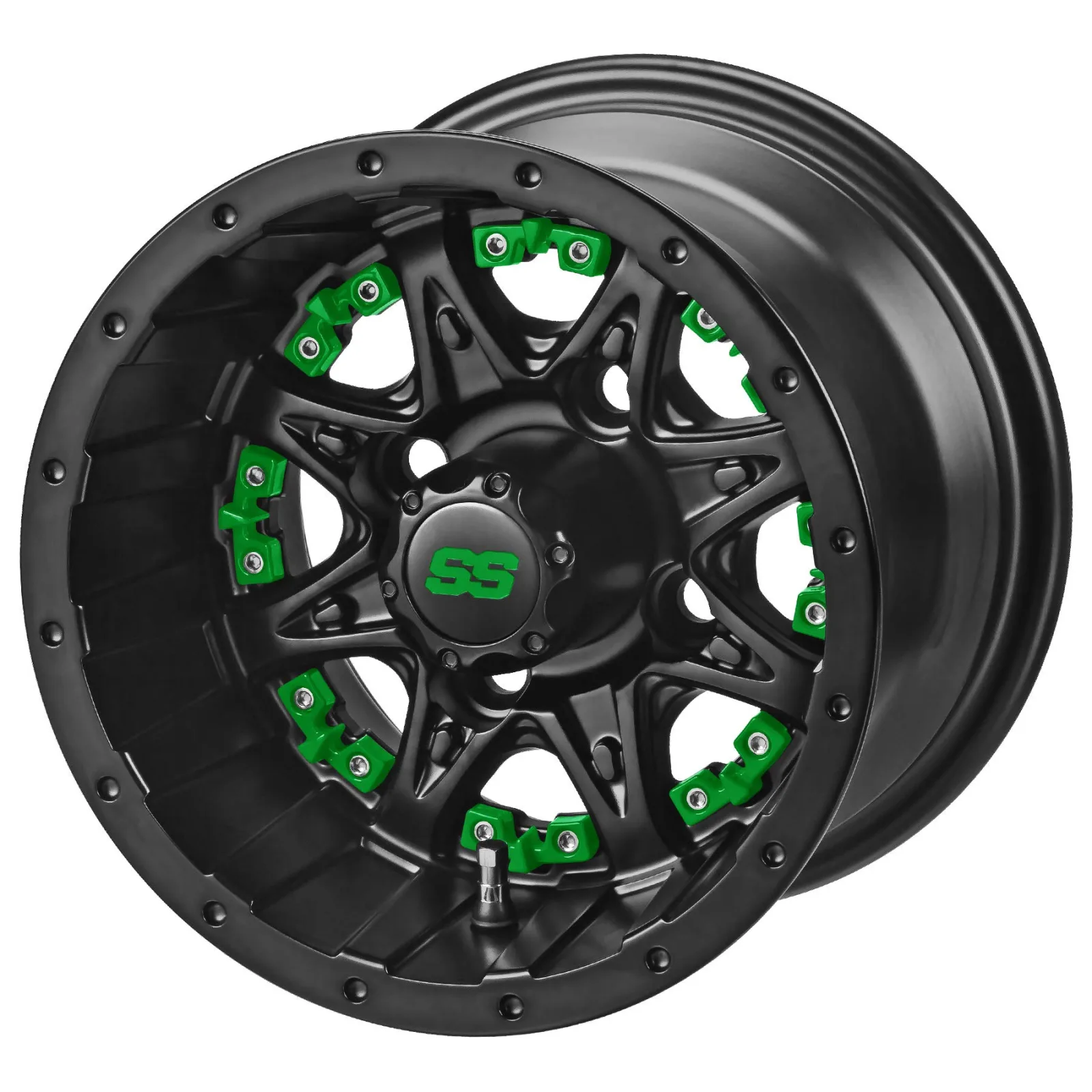 RM Cart Revenge 10-Inch Golf Cart Wheels, Matte Black