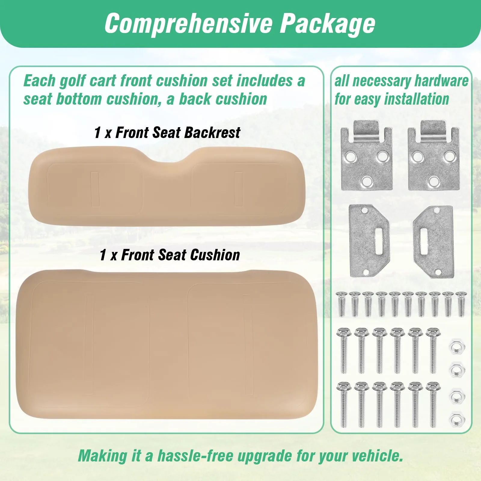 Front Seat Cushion & Backrest for E-Z-GO TXT / Medalist (1994–2013) image 3