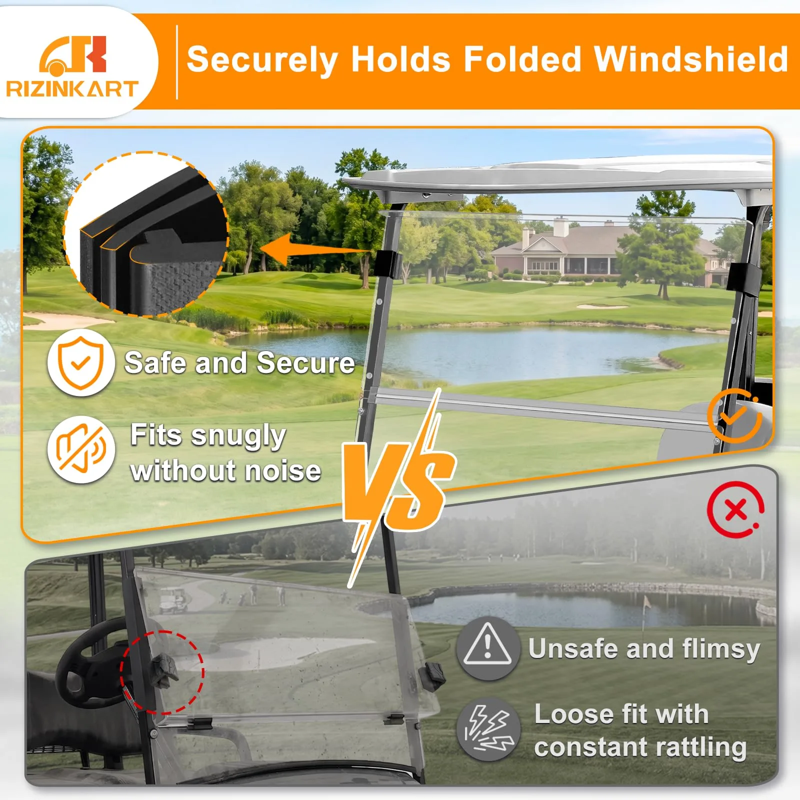 RIZINKART Golf Cart Windshield Retaining Clips image 3