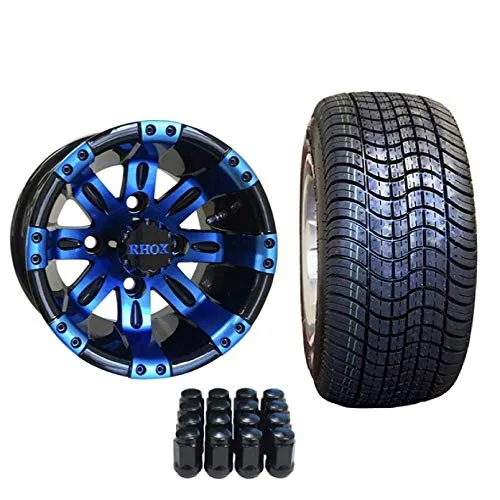 10-Inch VEGAS Golf Cart Wheels with 205/50-10 Tires