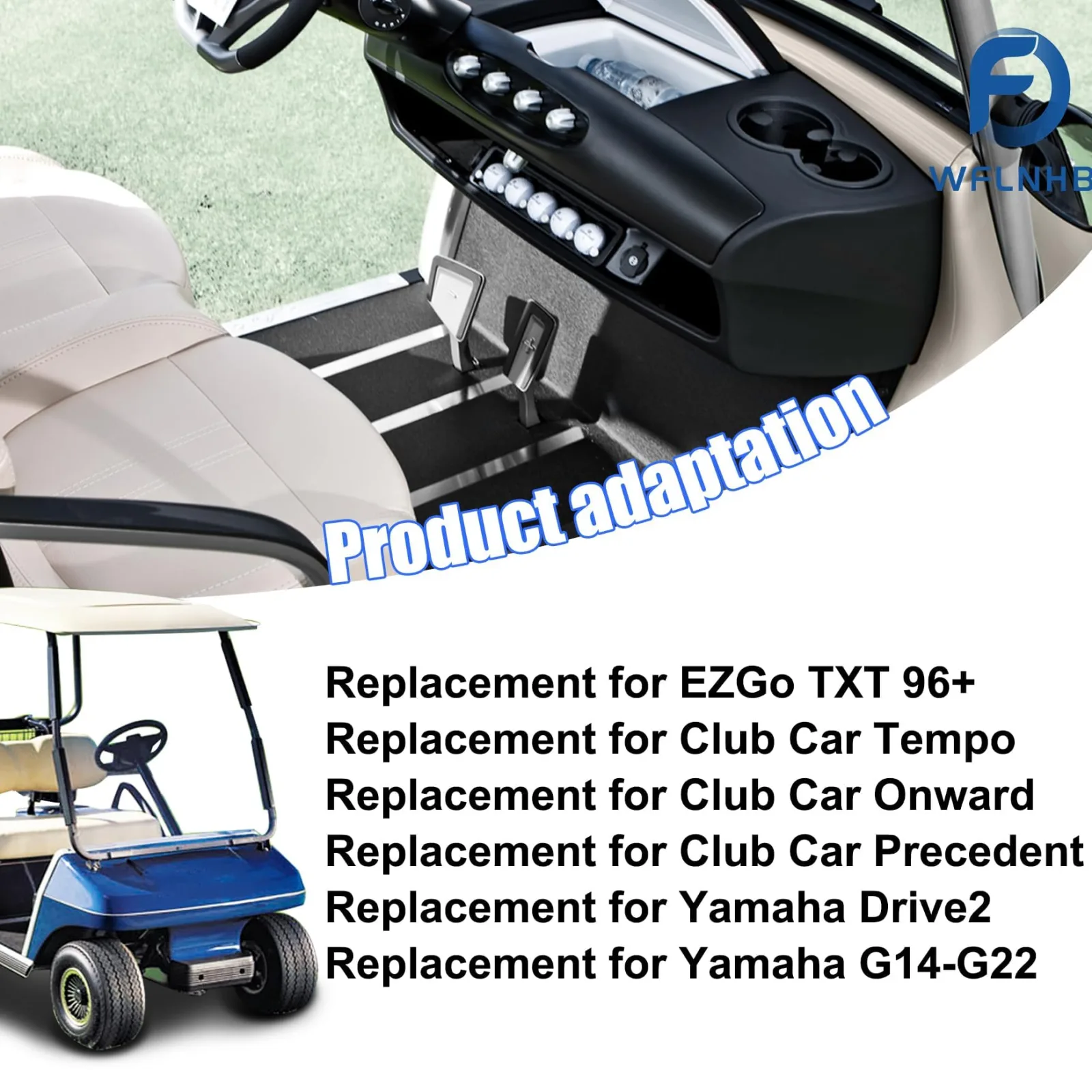 WFLNHB 36V-48V Keyless Golf Cart Ignition Switch image 3