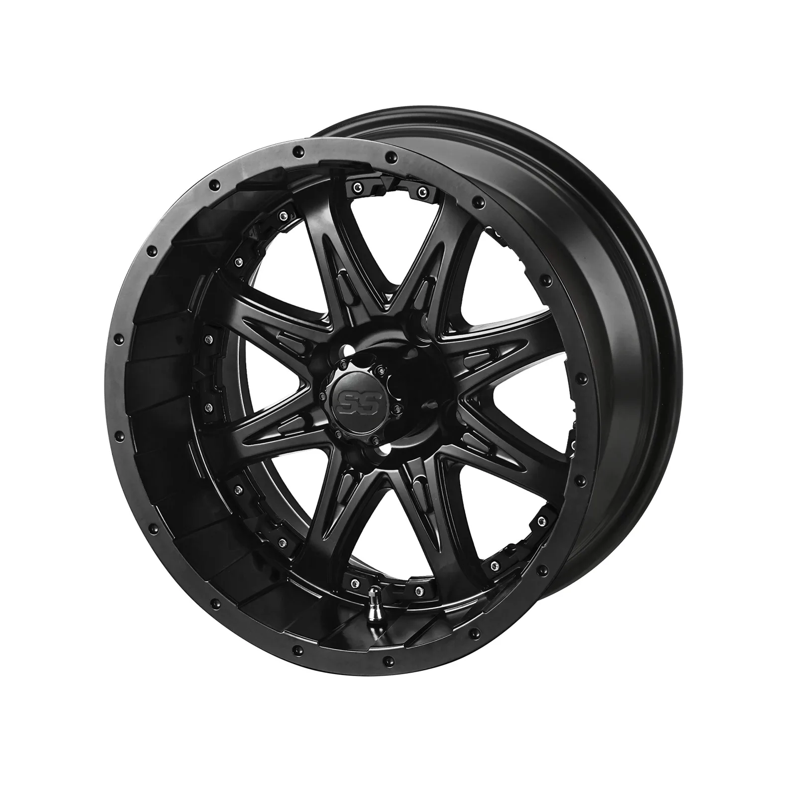 RM Cart 15-Inch Revenge Matte Black Golf Cart Wheel