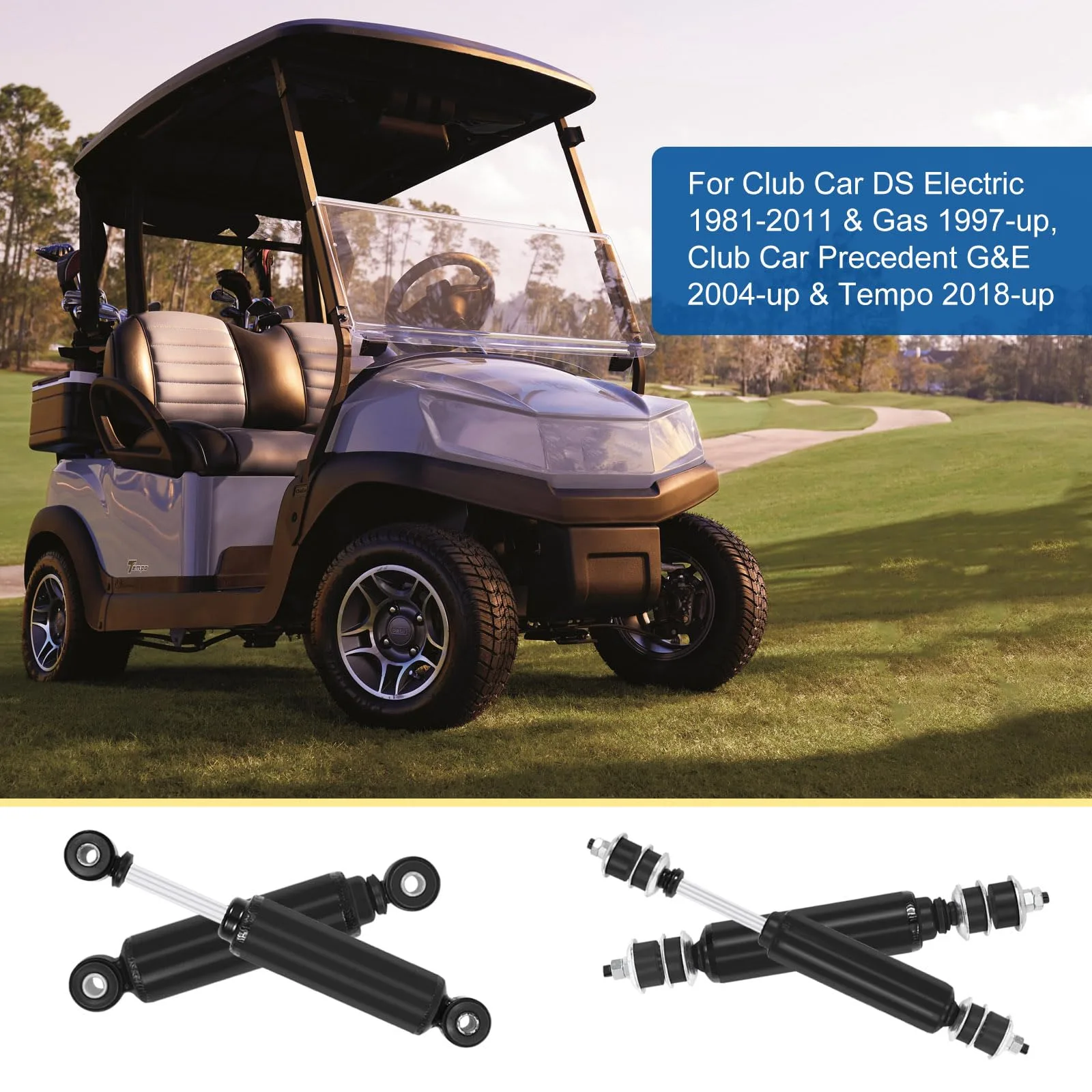 EZINSTL Club Car DS Front and Rear Shock Absorber Set image 2