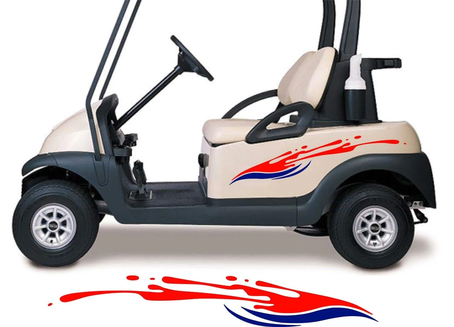 StickerChef GCA1232 Two-Color Golf Cart Decal