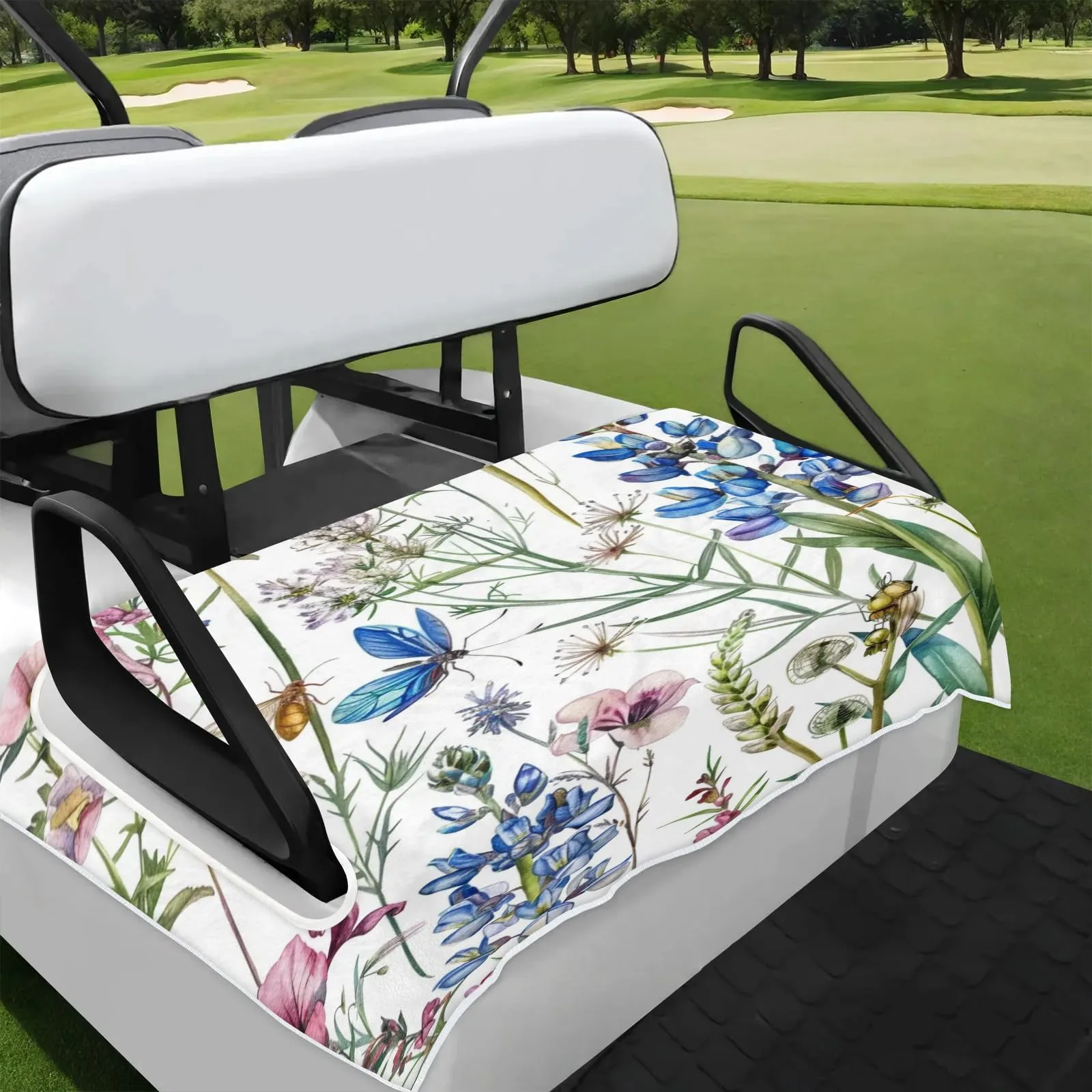Tiveruda Golf Cart Seat Cover for Double Seats, 51 x 31 in