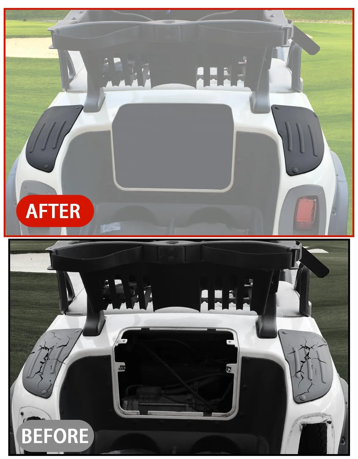 LUXEMOTO Rear Scuff Guards for E-Z-GO RXV 2008-2015 image 2