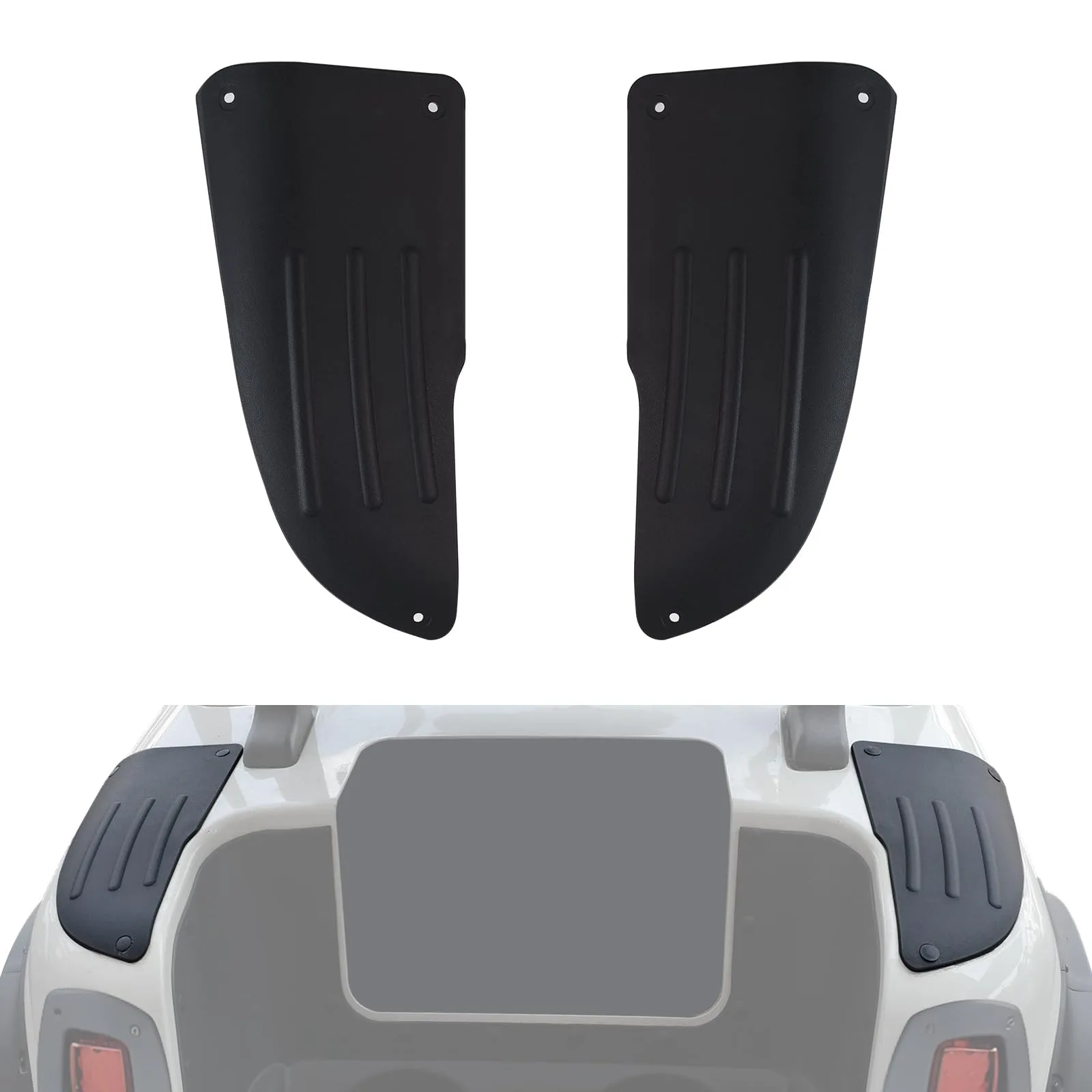 LUXEMOTO Rear Scuff Guards for E-Z-GO RXV 2008-2015