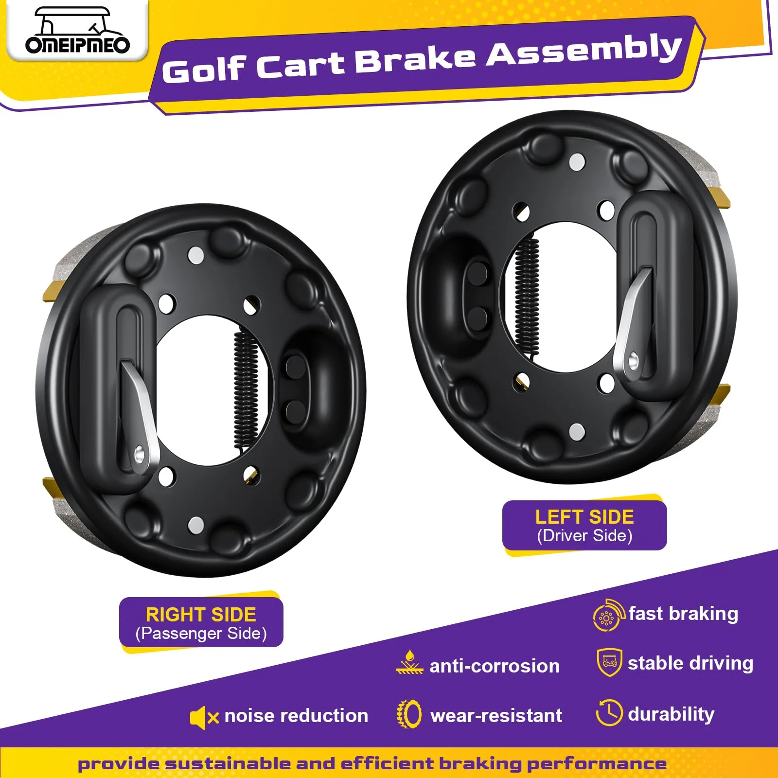 OMEIPMEO Golf Cart Brake Assembly for E-Z-GO and Yamaha image 2