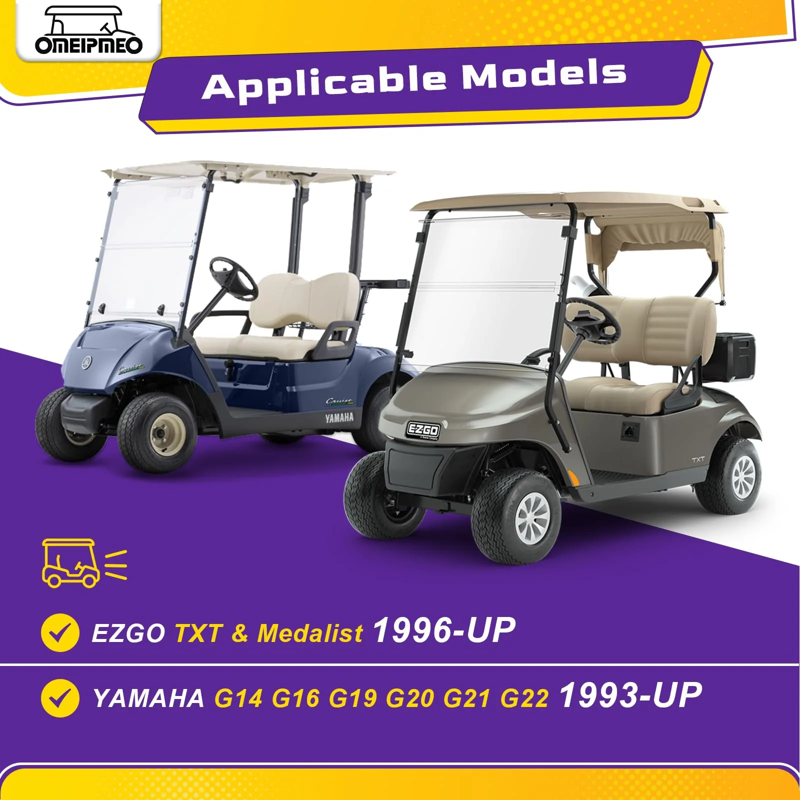 OMEIPMEO Golf Cart Brake Assembly for E-Z-GO and Yamaha image 3