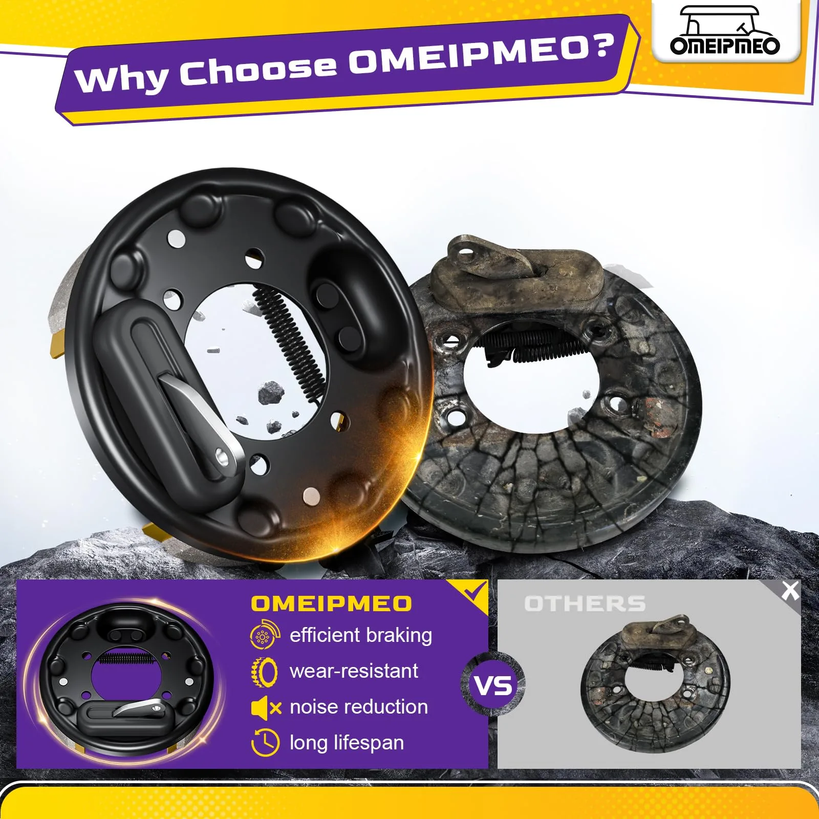 OMEIPMEO Golf Cart Brake Assembly for E-Z-GO and Yamaha image 4