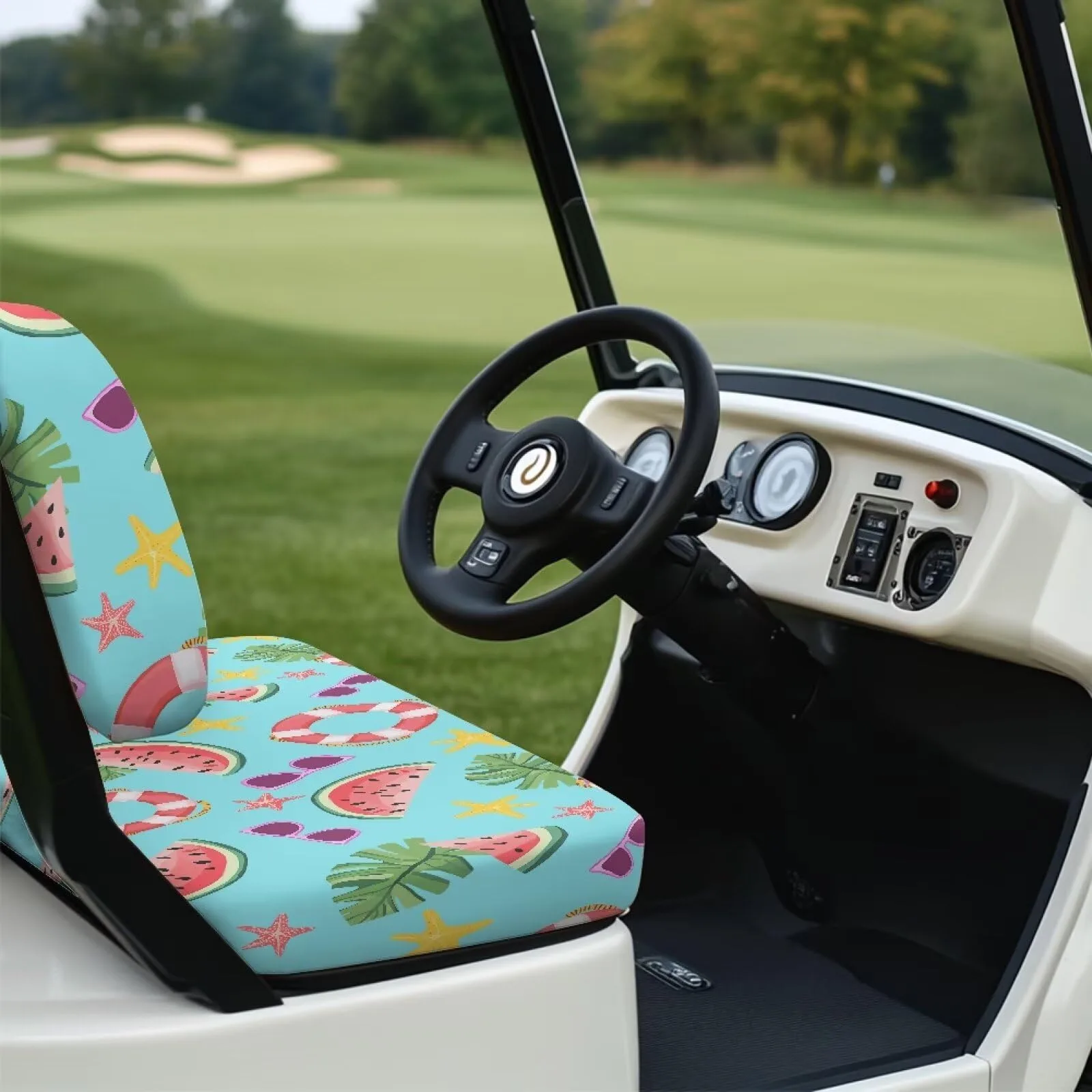 TOADDMOS Tropical Fruit Golf Cart Seat Cover image 4