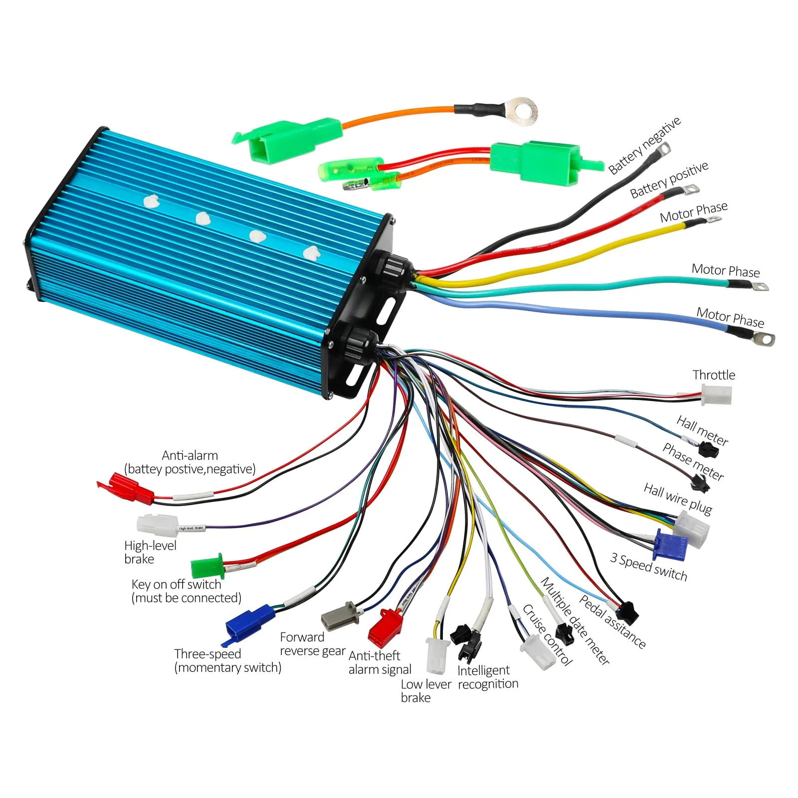 REBEKAMODS 60V 2500W Brushless Motor & 36-72V Controller Kit TD574+TD224-2 image 3