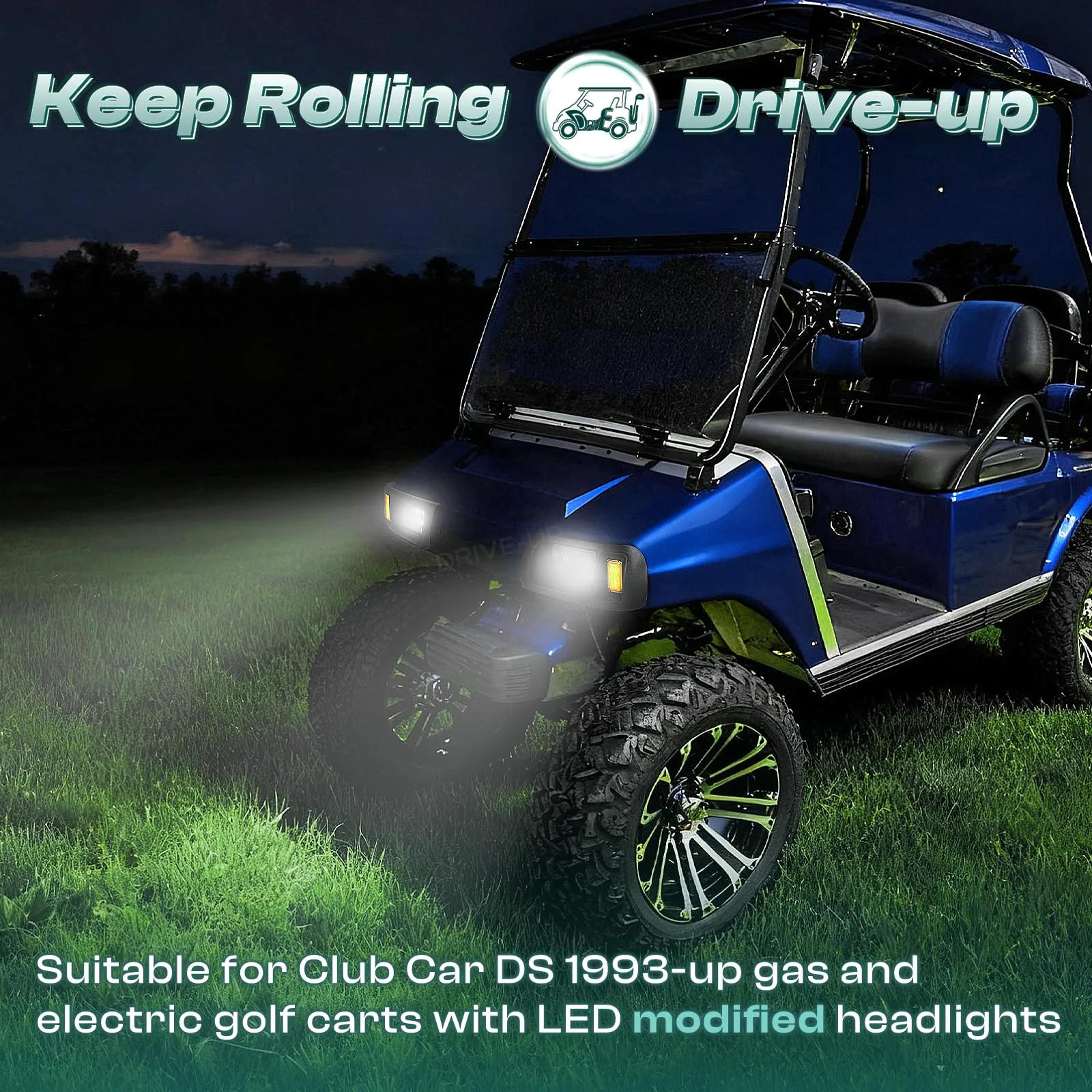 DRIVE UP LED Headlight Kit for Club Car DS 1993-Up image 2