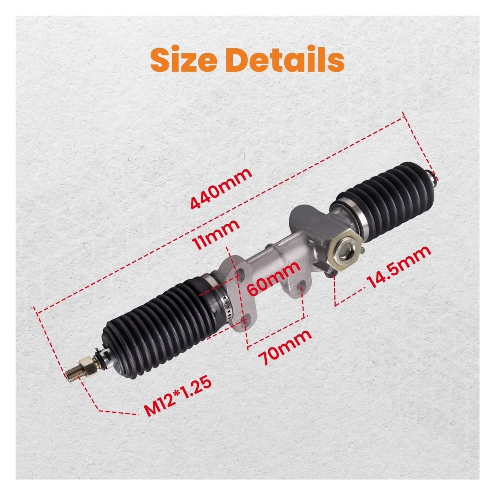 Majolaory Power Steering Rack for Club Car DS 1984-2004 image 4