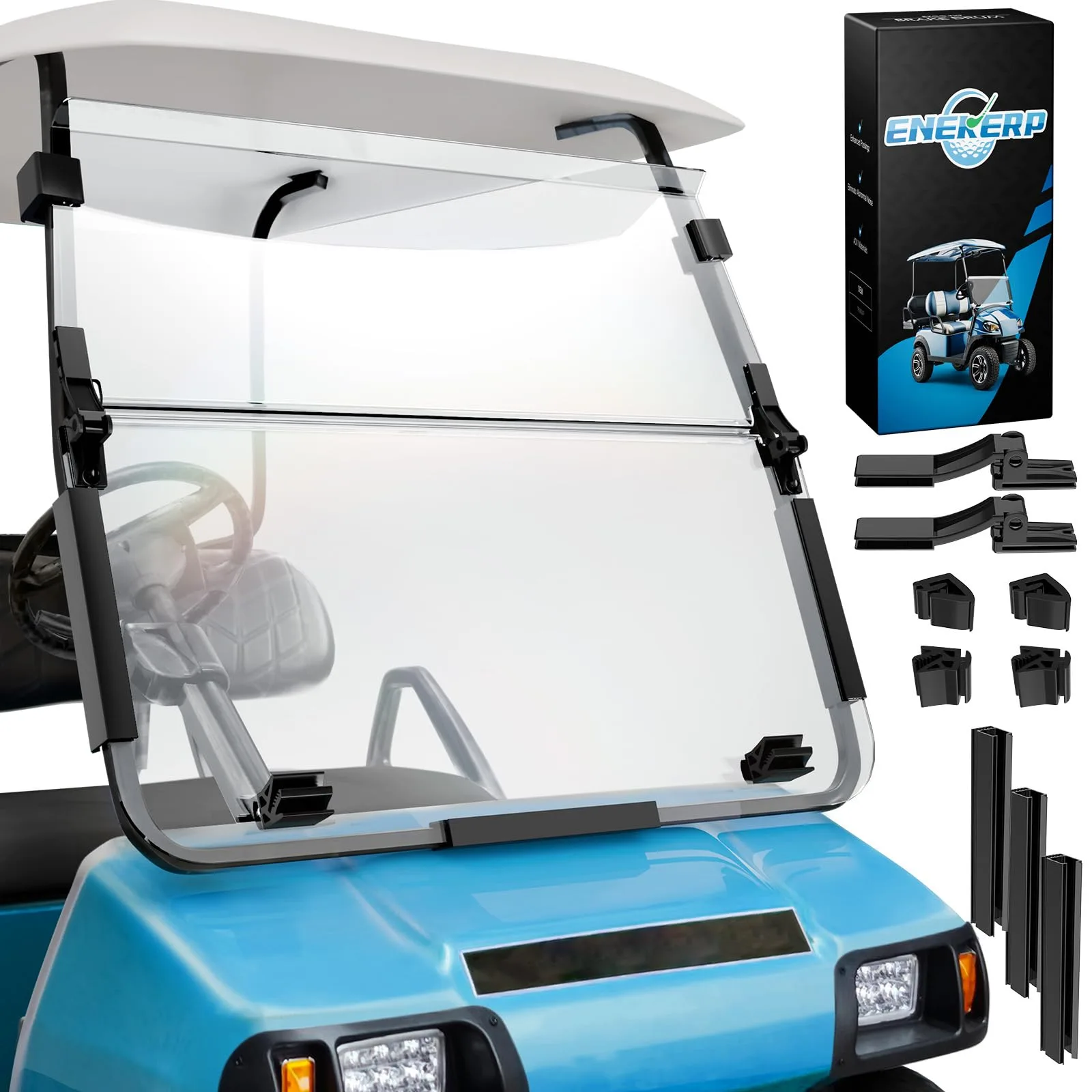 ENEKERP Club Car DS Windshield 2000-Up, Fold-Down