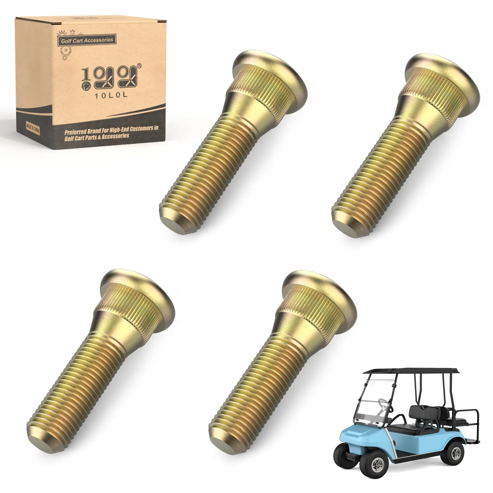 10L0L Lug Stud Bolts for Club Car DS, 103477901