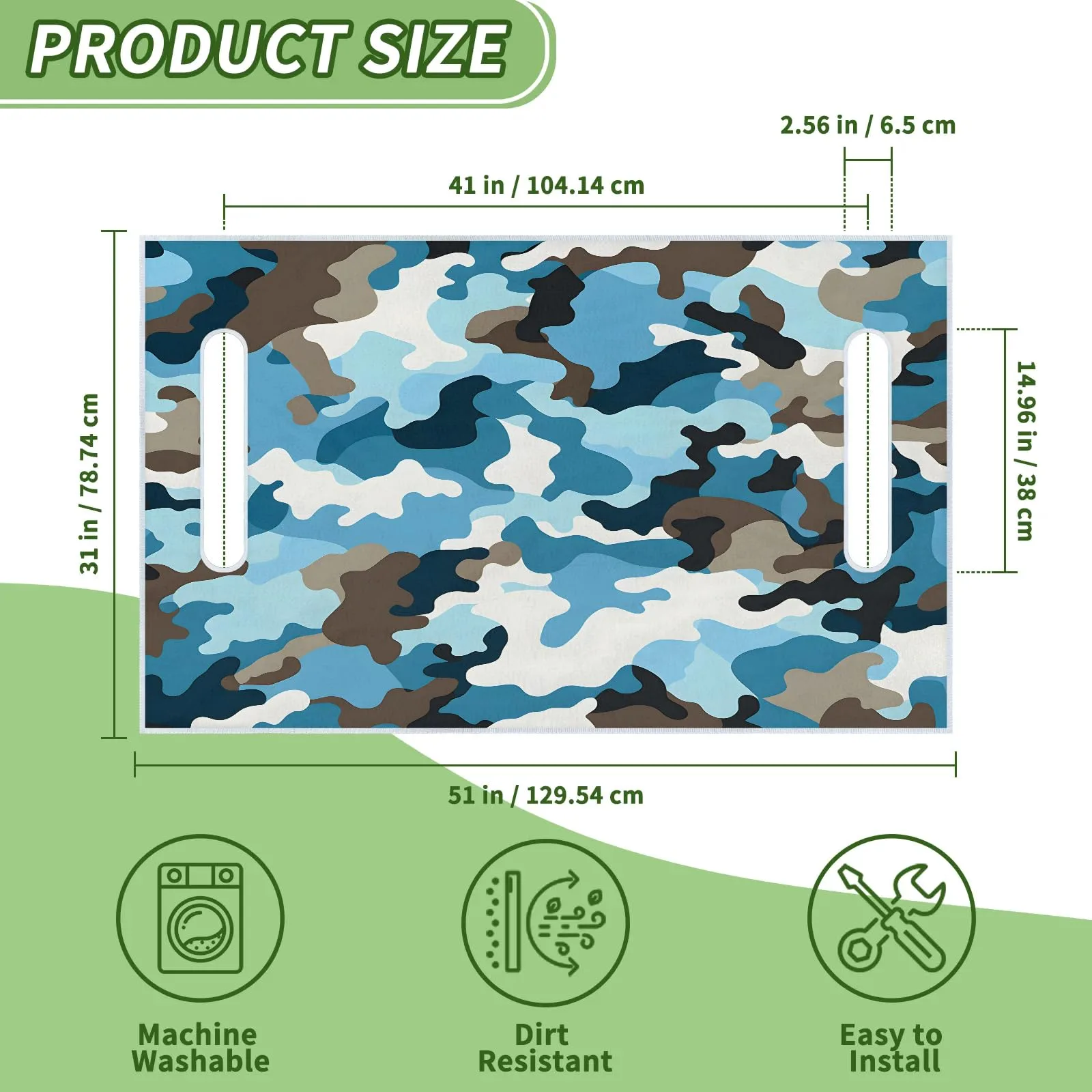 Tiveruda Golf Cart Seat Cover for Double Seats, 51 x 31 in image 2