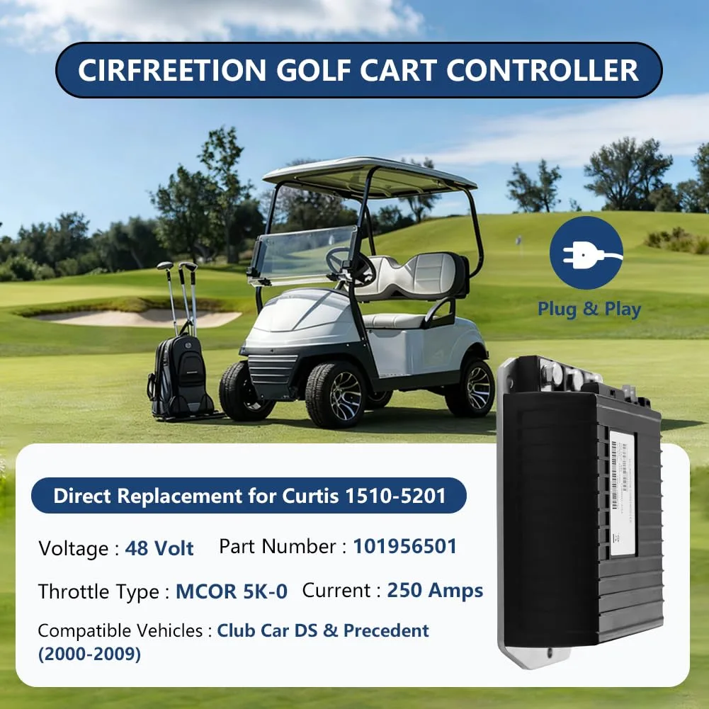 CIRFREETION DB-1510-5201 48V Controller for Club Car image 2