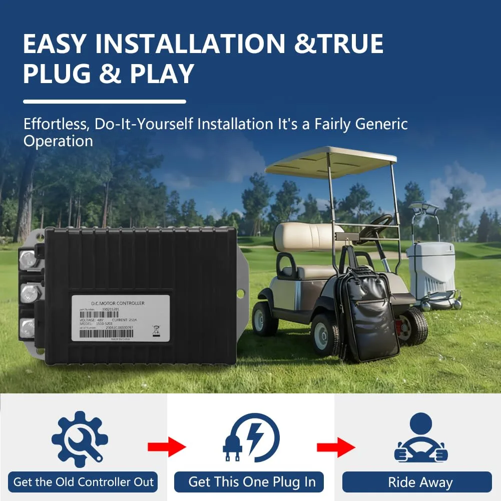 CIRFREETION DB-1510-5201 48V Controller for Club Car image 3