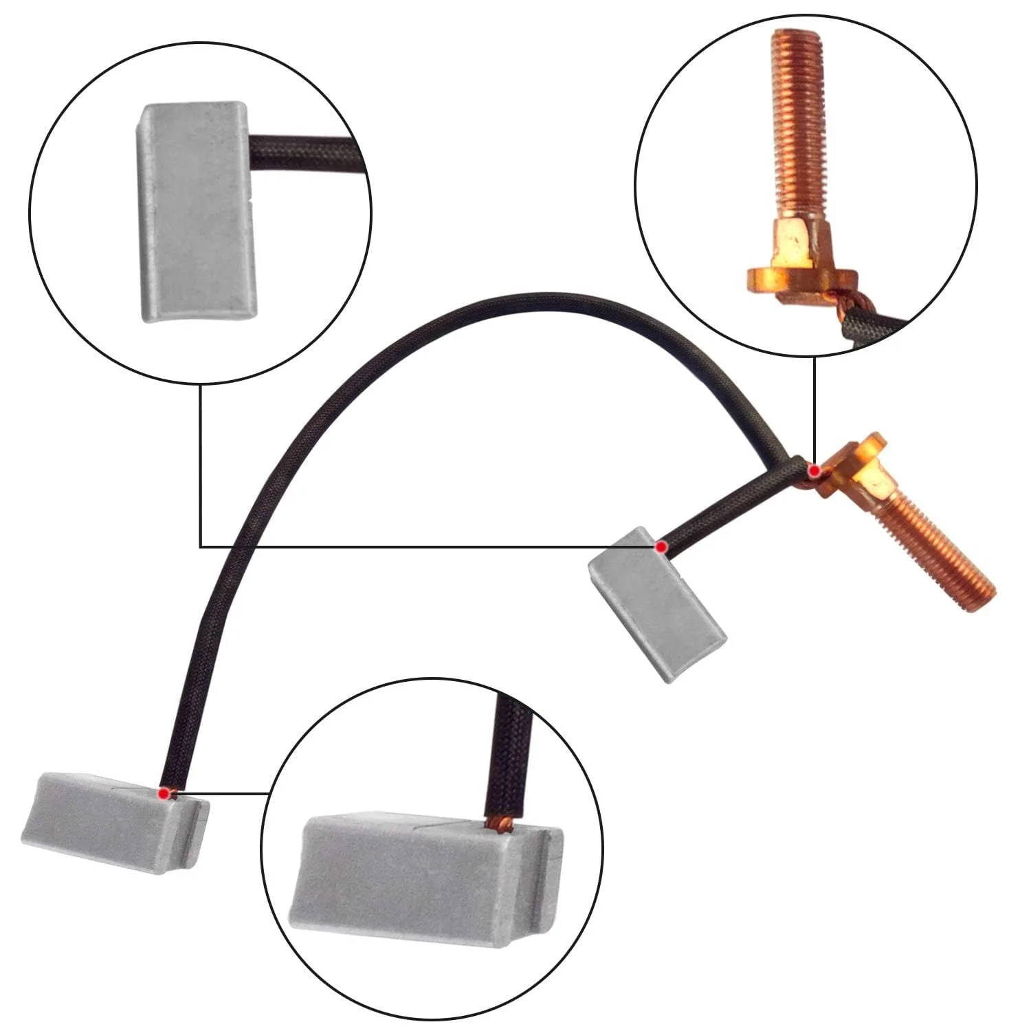 LEAPGOMAX Yamaha G29 Motor Brush Kit JU2-H1801-00 image 3