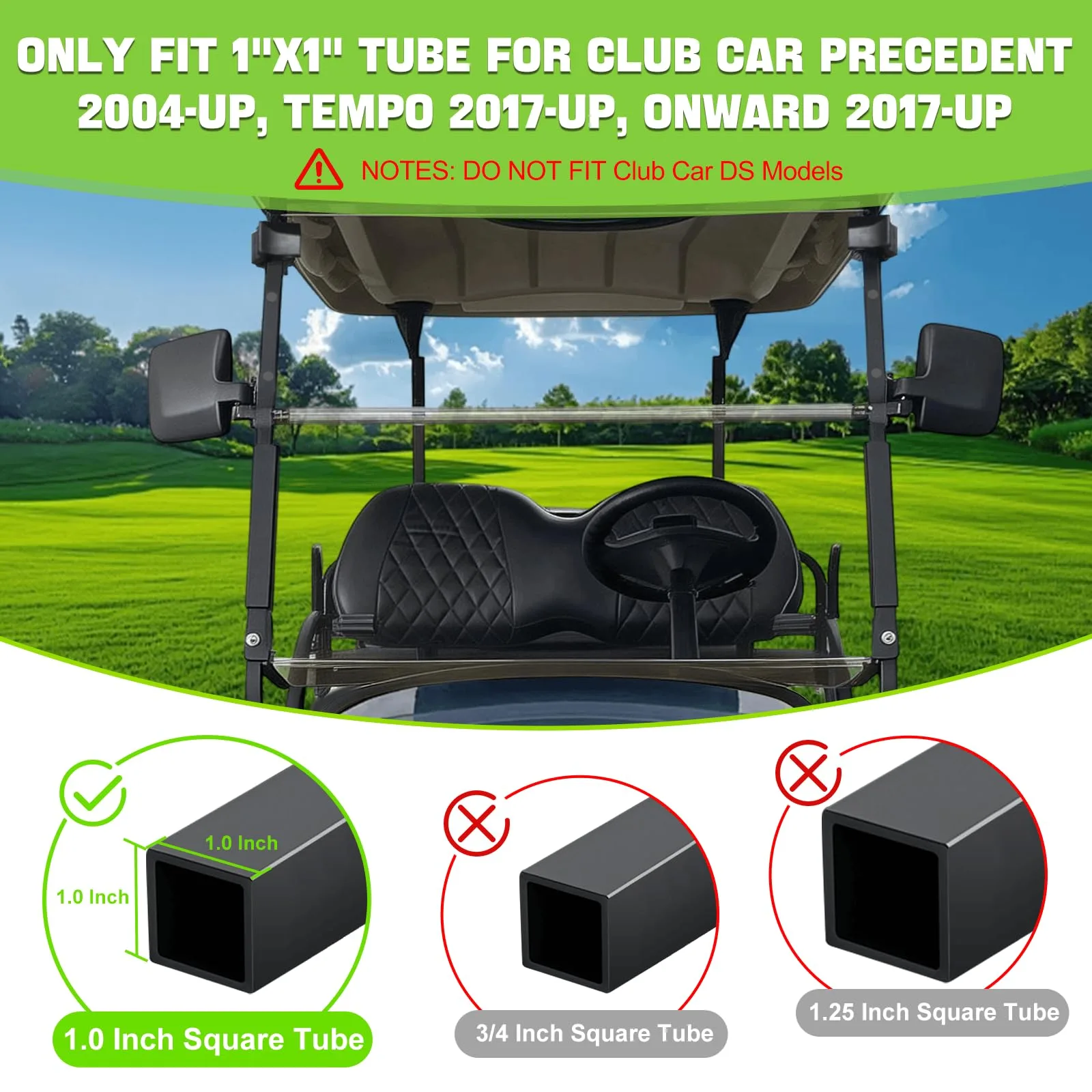 MOSNAI Windshield Clips Kit for Club Car Golf Carts image 2